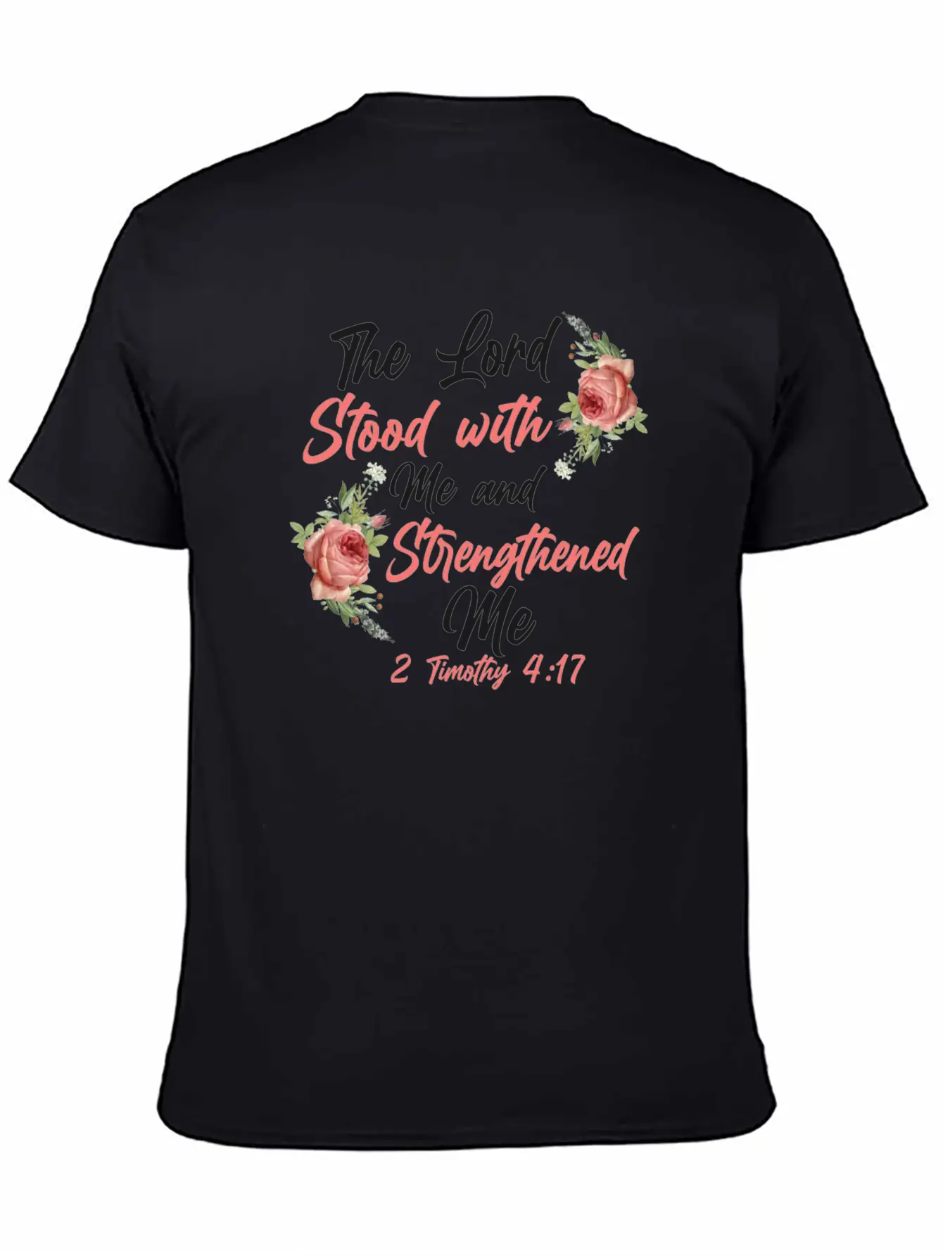 Christian Bible Verse Quote Rose Unisex Casual T-Shirt – Clean Design For Daily Comfort