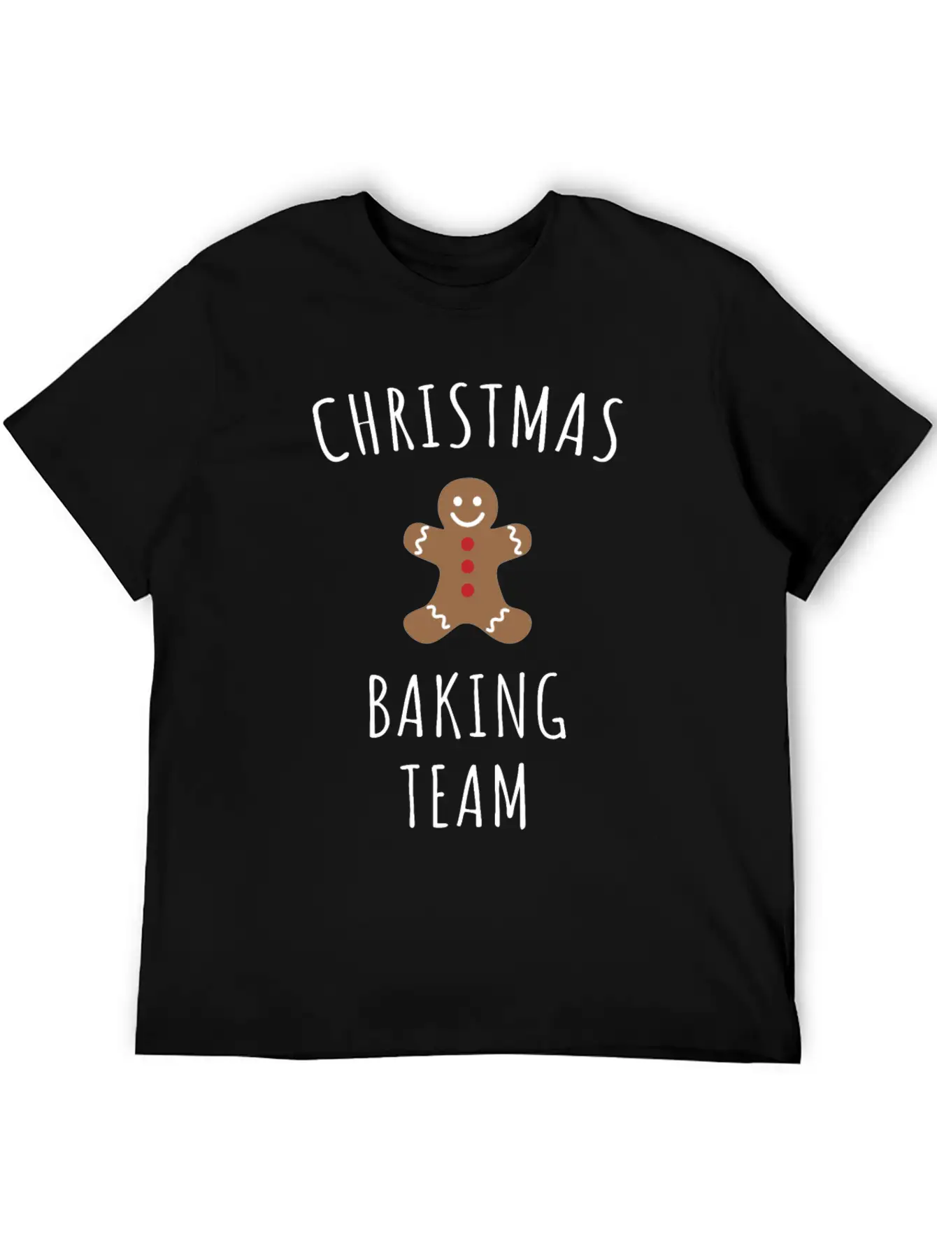 Christmas Baking Team Unisex Short Sleeve Soft Cotton T-Shirt – Casual Everyday Wear