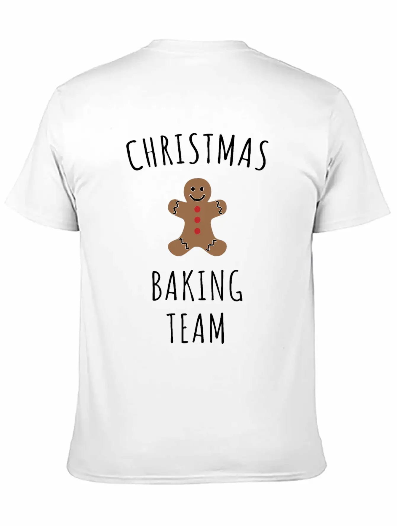Christmas Baking Team Unisex Short Sleeve Soft Cotton T-Shirt – Casual Everyday Wear