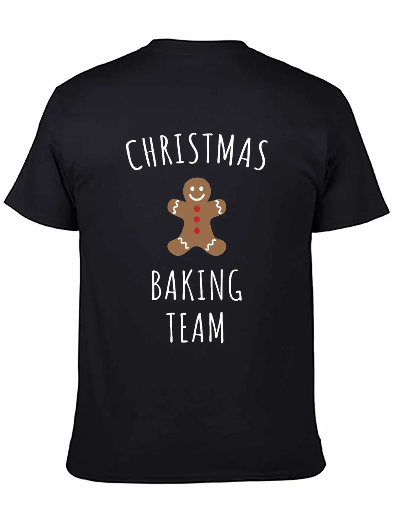 Christmas Baking Team Unisex Short Sleeve Soft Cotton T-Shirt – Casual Everyday Wear