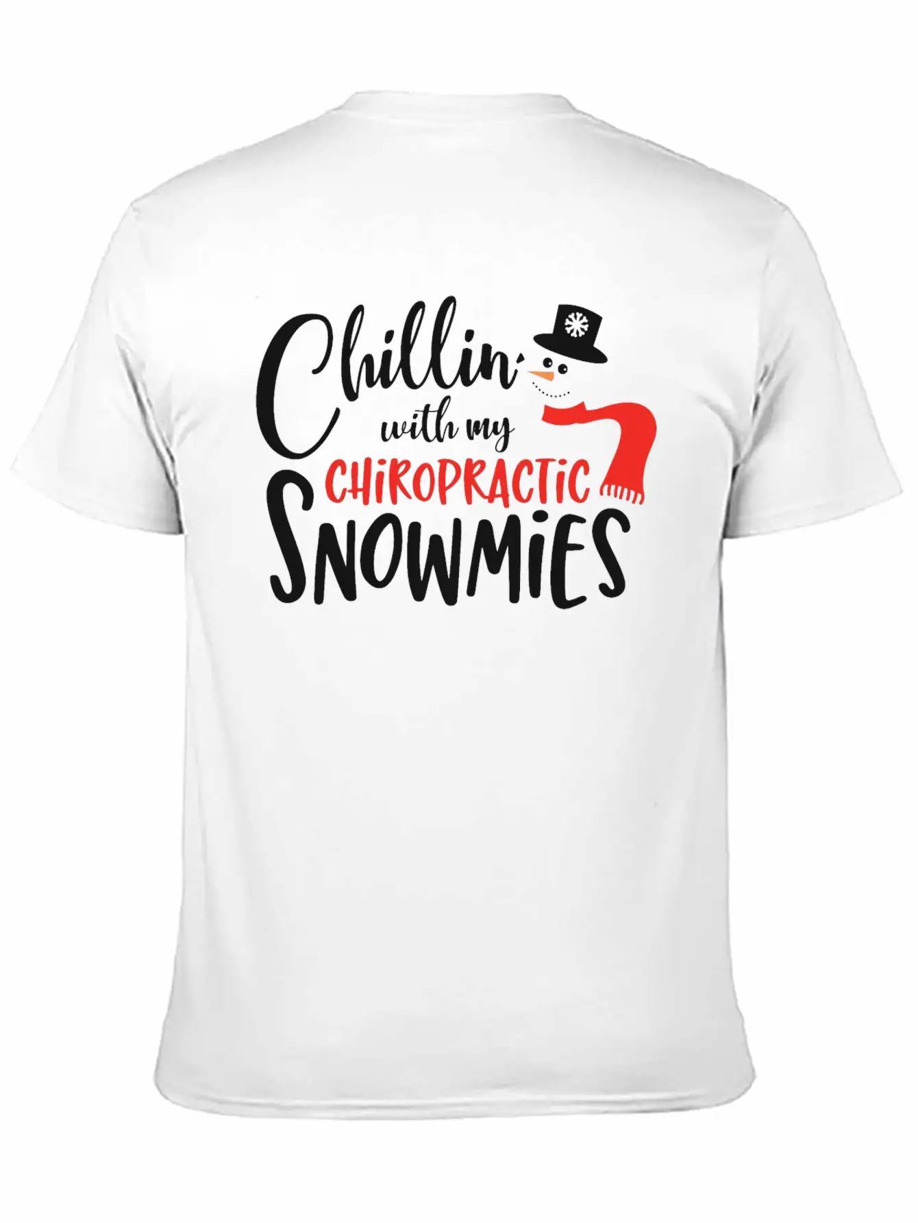 Christmas Chiropractor Chillin Snowmies Unisex Casual T-Shirt – Clean Design For Daily Comfort