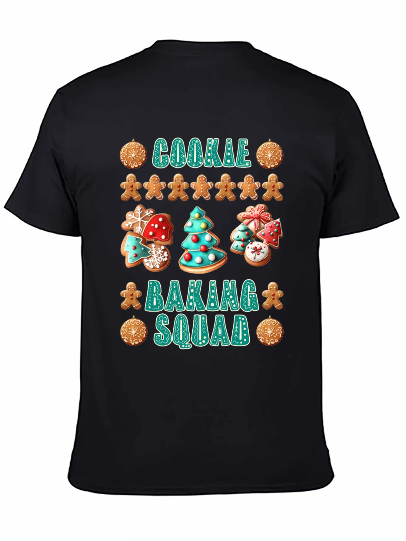 Christmas Cookie Baking Squad Baking Fans Essential Unisex Summer Tee – Soft Cotton Casual Fit