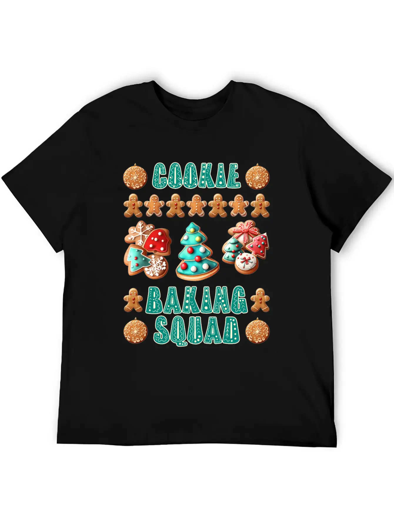 Christmas Cookie Baking Squad Baking Fans Essential Unisex Summer Tee – Soft Cotton Casual Fit