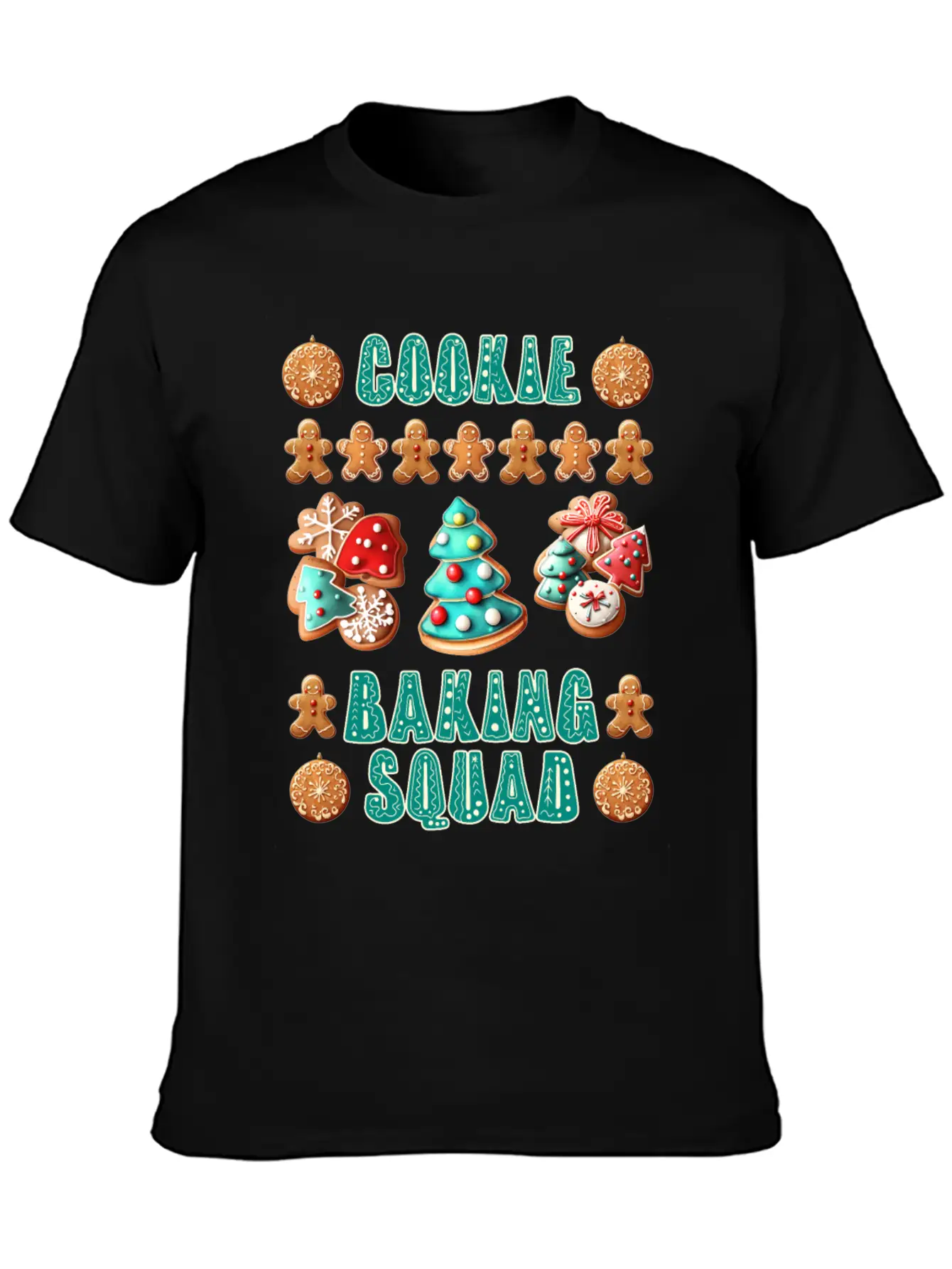 Christmas Cookie Baking Squad Baking Fans Essential Unisex Summer Tee – Soft Cotton Casual Fit