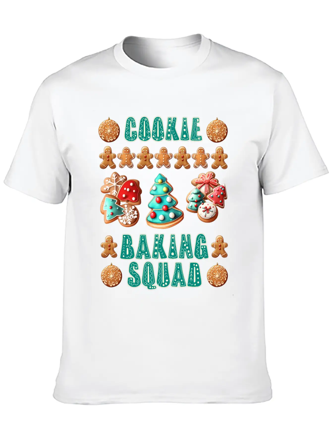 Christmas Cookie Baking Squad Baking Fans Essential Unisex Summer Tee – Soft Cotton Casual Fit