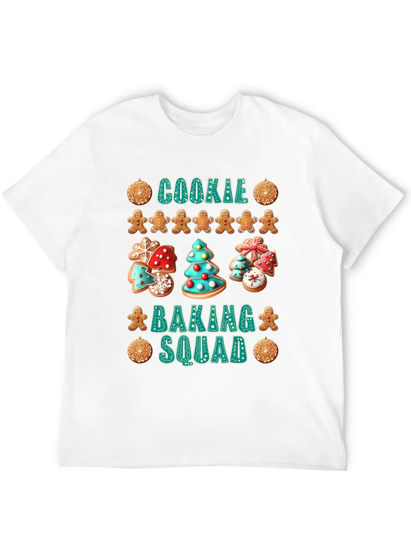 Christmas Cookie Baking Squad Baking Fans Essential Unisex Summer Tee – Soft Cotton Casual Fit