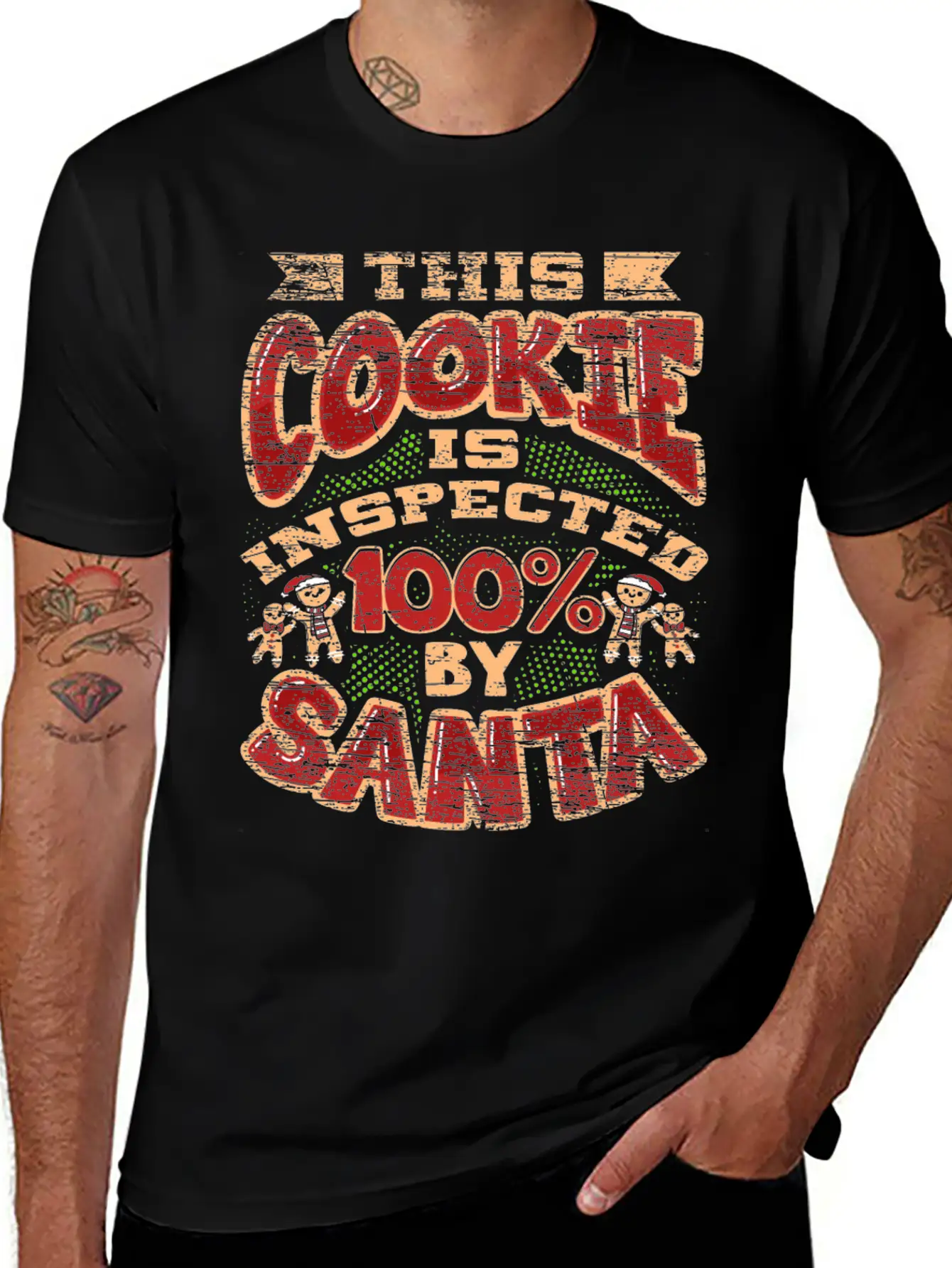 Christmas Cookie Inspector Timeless Short Sleeve Tee – Comfy And Minimalist Design