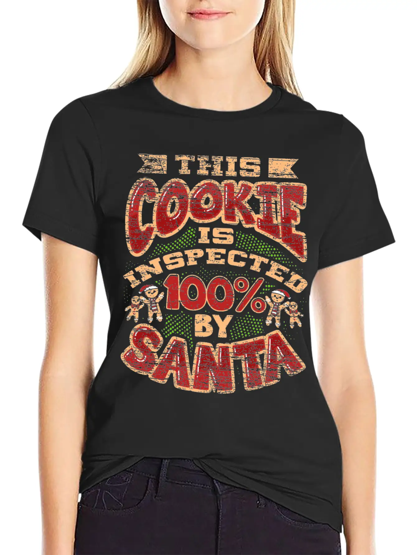 Christmas Cookie Inspector Timeless Short Sleeve Tee – Comfy And Minimalist Design