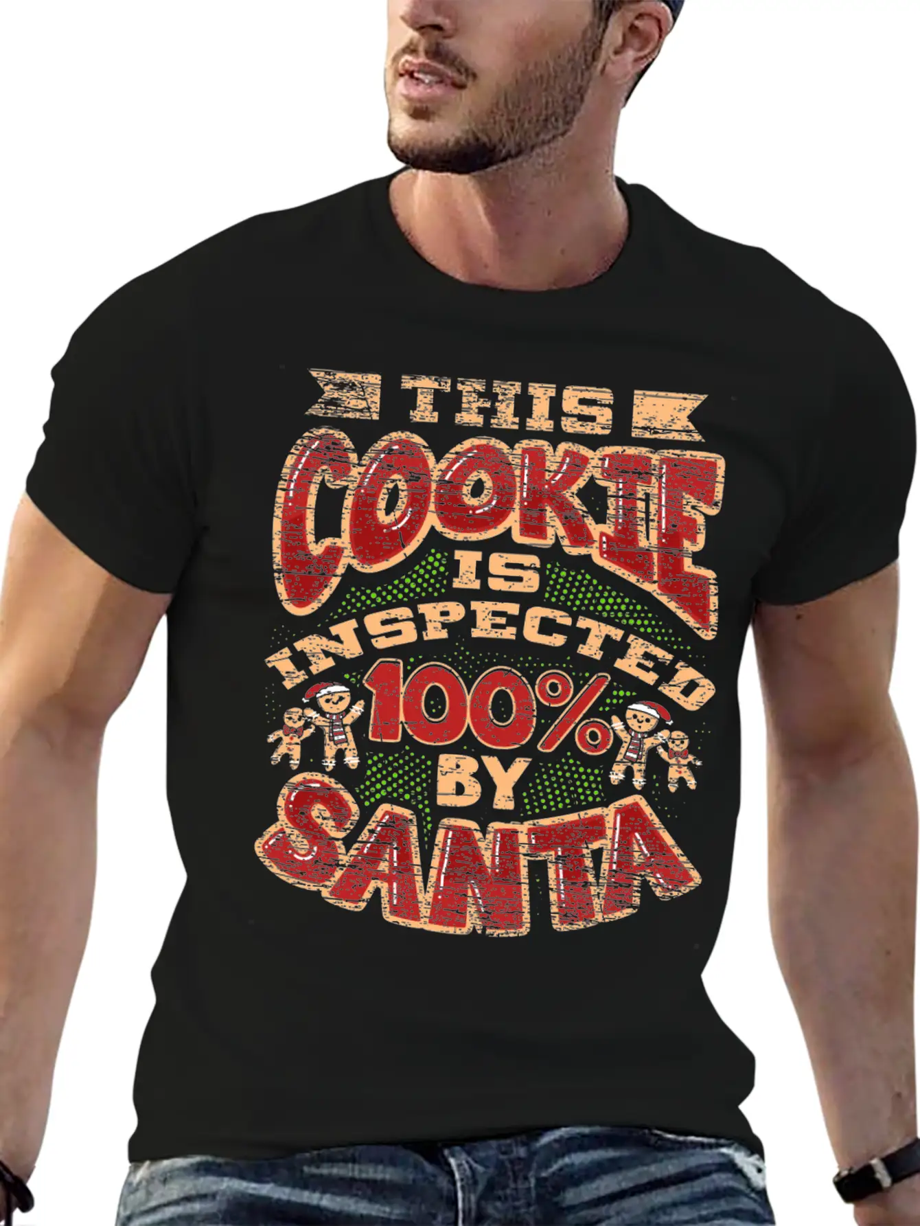 Christmas Cookie Inspector Timeless Short Sleeve Tee – Comfy And Minimalist Design