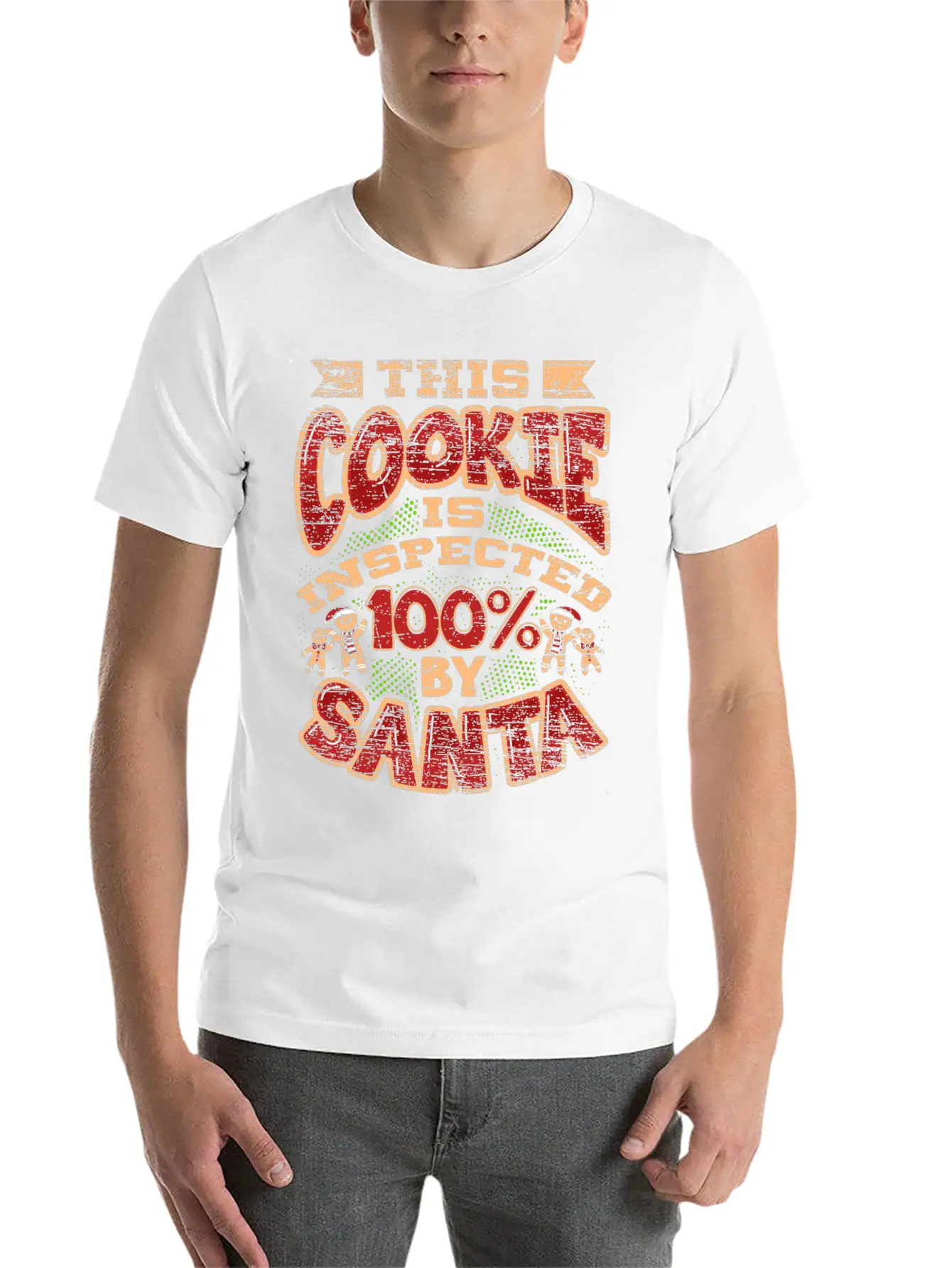 Christmas Cookie Inspector Timeless Short Sleeve Tee – Comfy And Minimalist Design