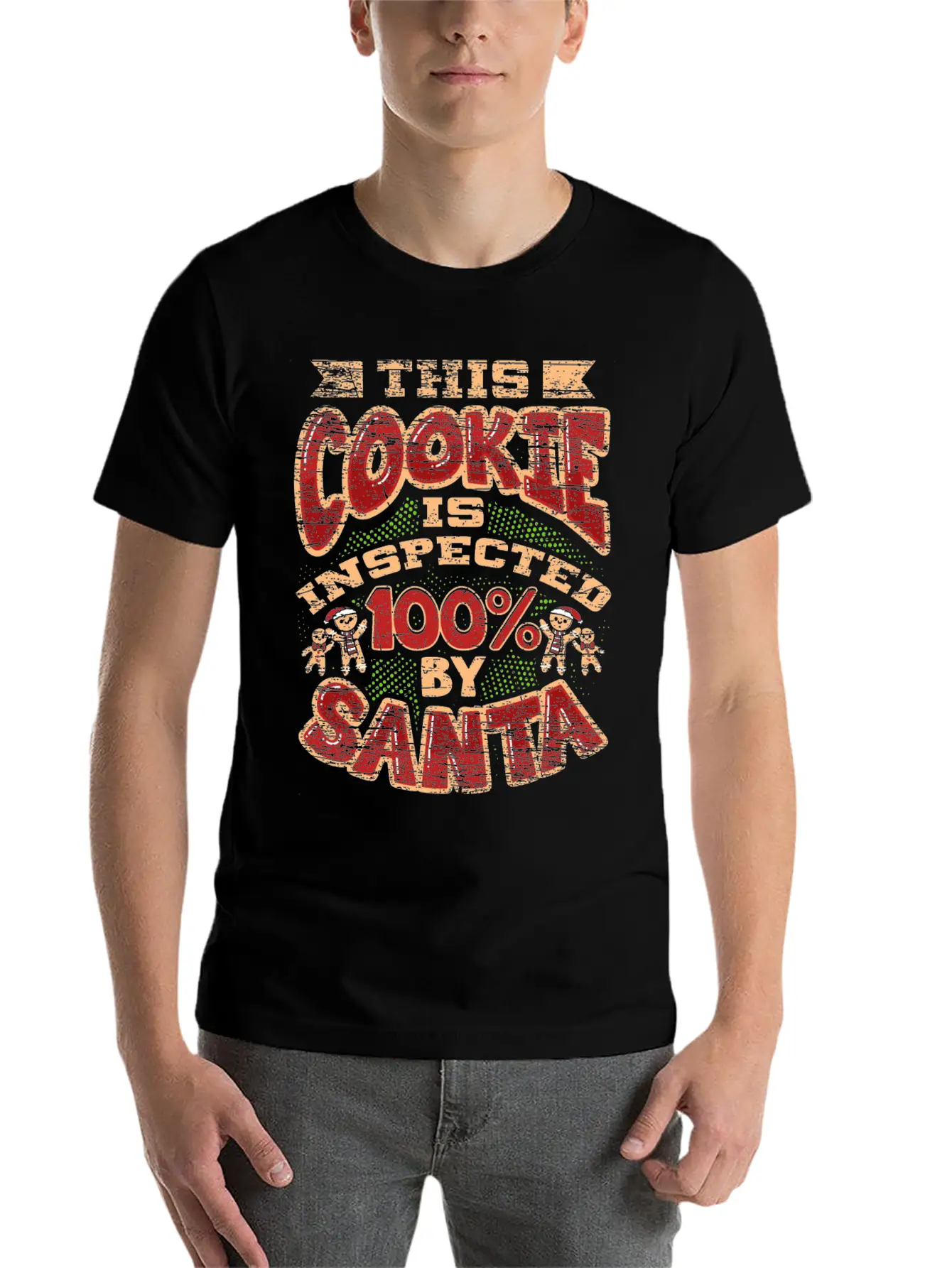 Christmas Cookie Inspector Timeless Short Sleeve Tee – Comfy And Minimalist Design