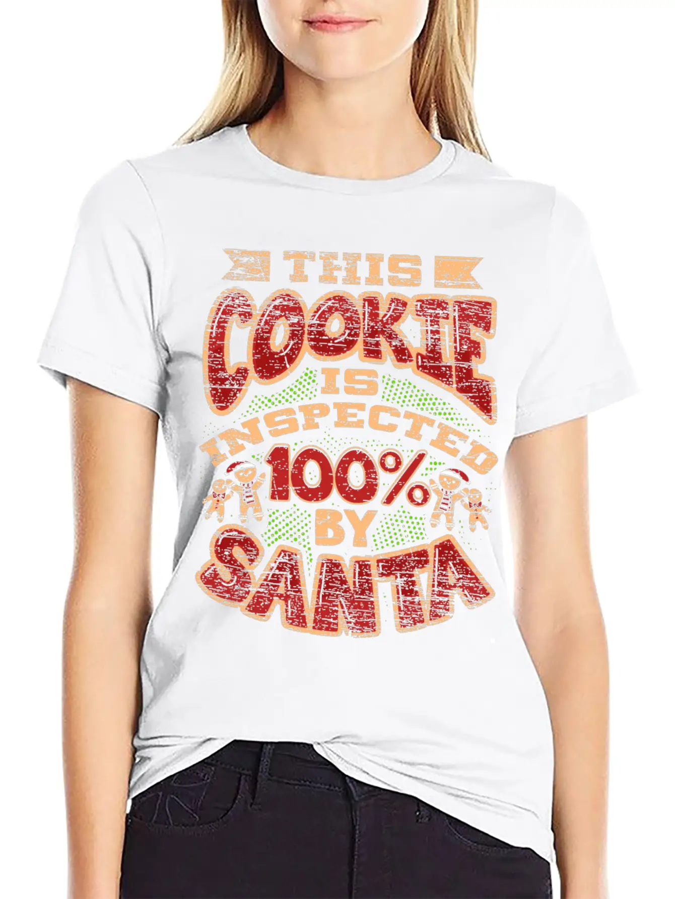Christmas Cookie Inspector Timeless Short Sleeve Tee – Comfy And Minimalist Design