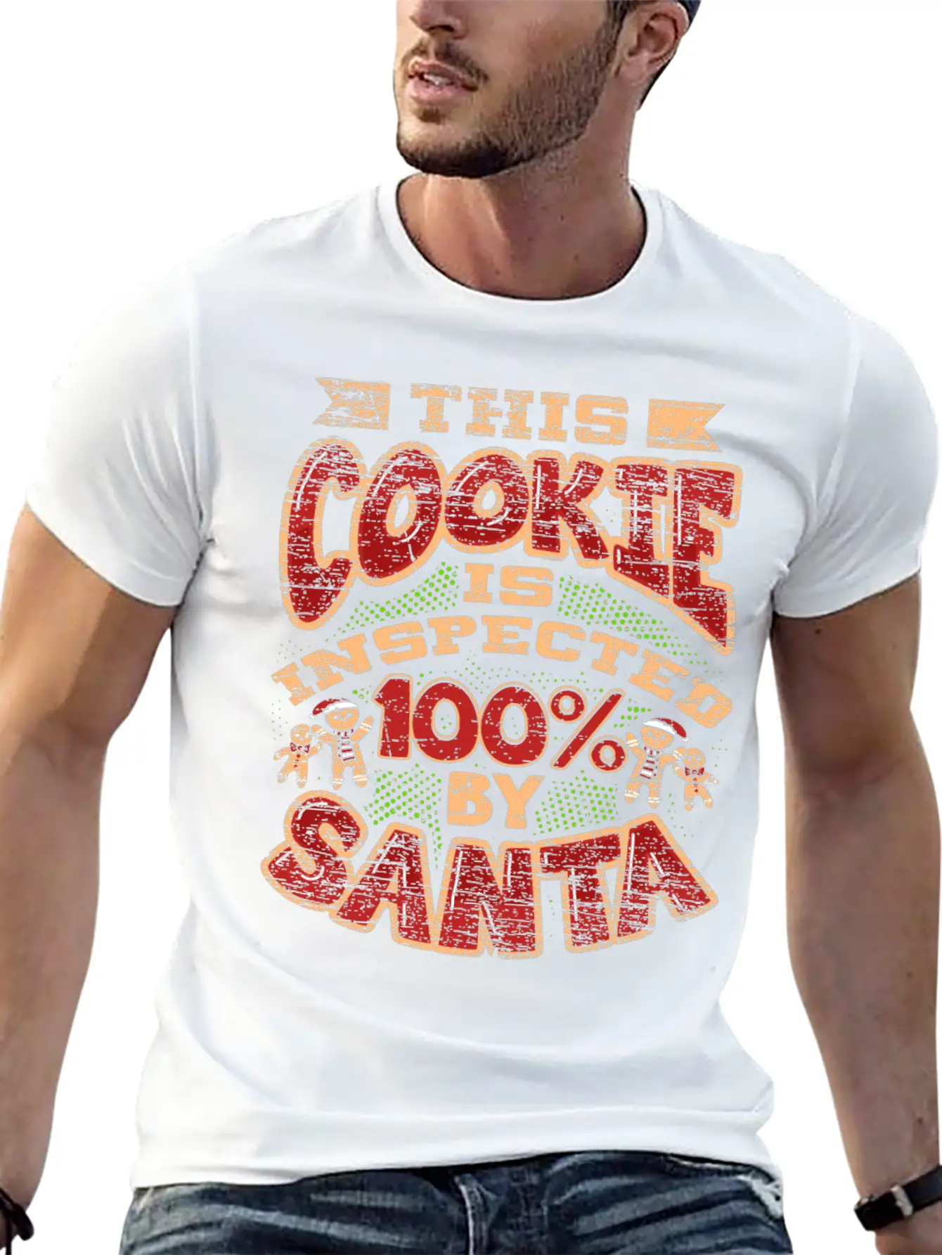 Christmas Cookie Inspector Timeless Short Sleeve Tee – Comfy And Minimalist Design