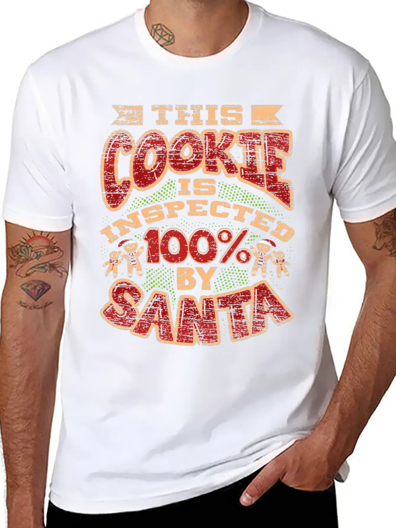 Christmas Cookie Inspector Timeless Short Sleeve Tee – Comfy And Minimalist Design