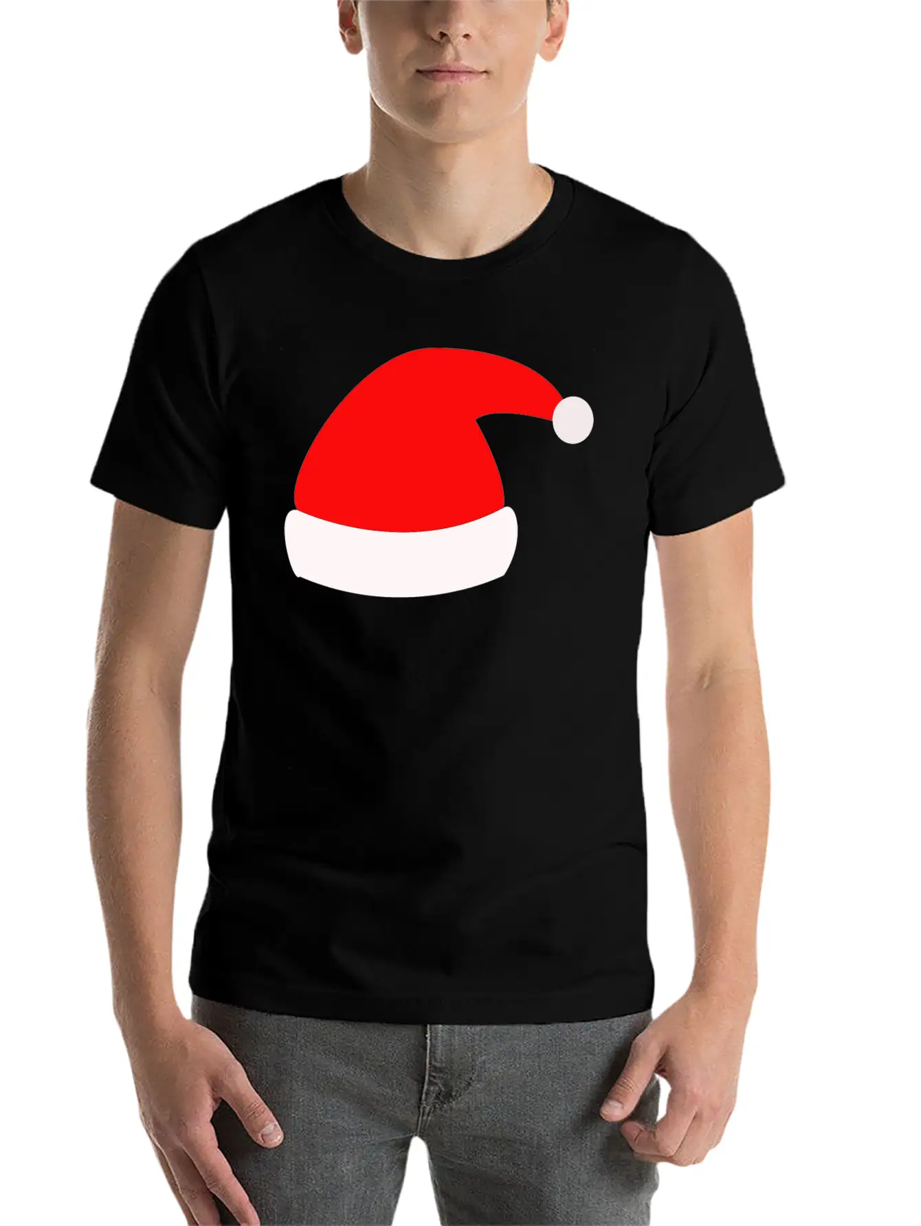 Christmas Hat Merry X-mas Giftidea Winter Relaxed Everyday Tee – Lightweight And Durable Cotton