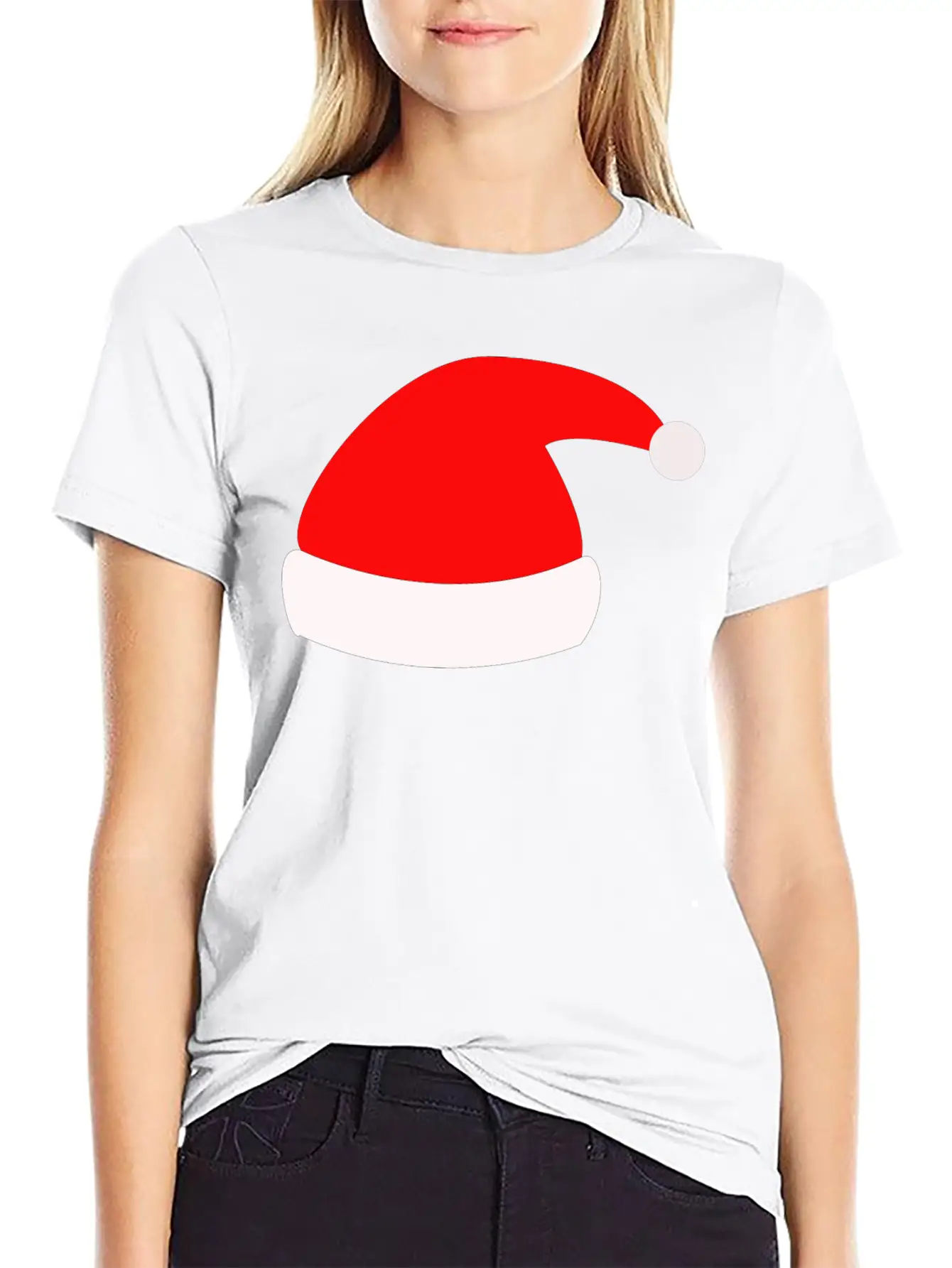 Christmas Hat Merry X-mas Giftidea Winter Relaxed Everyday Tee – Lightweight And Durable Cotton
