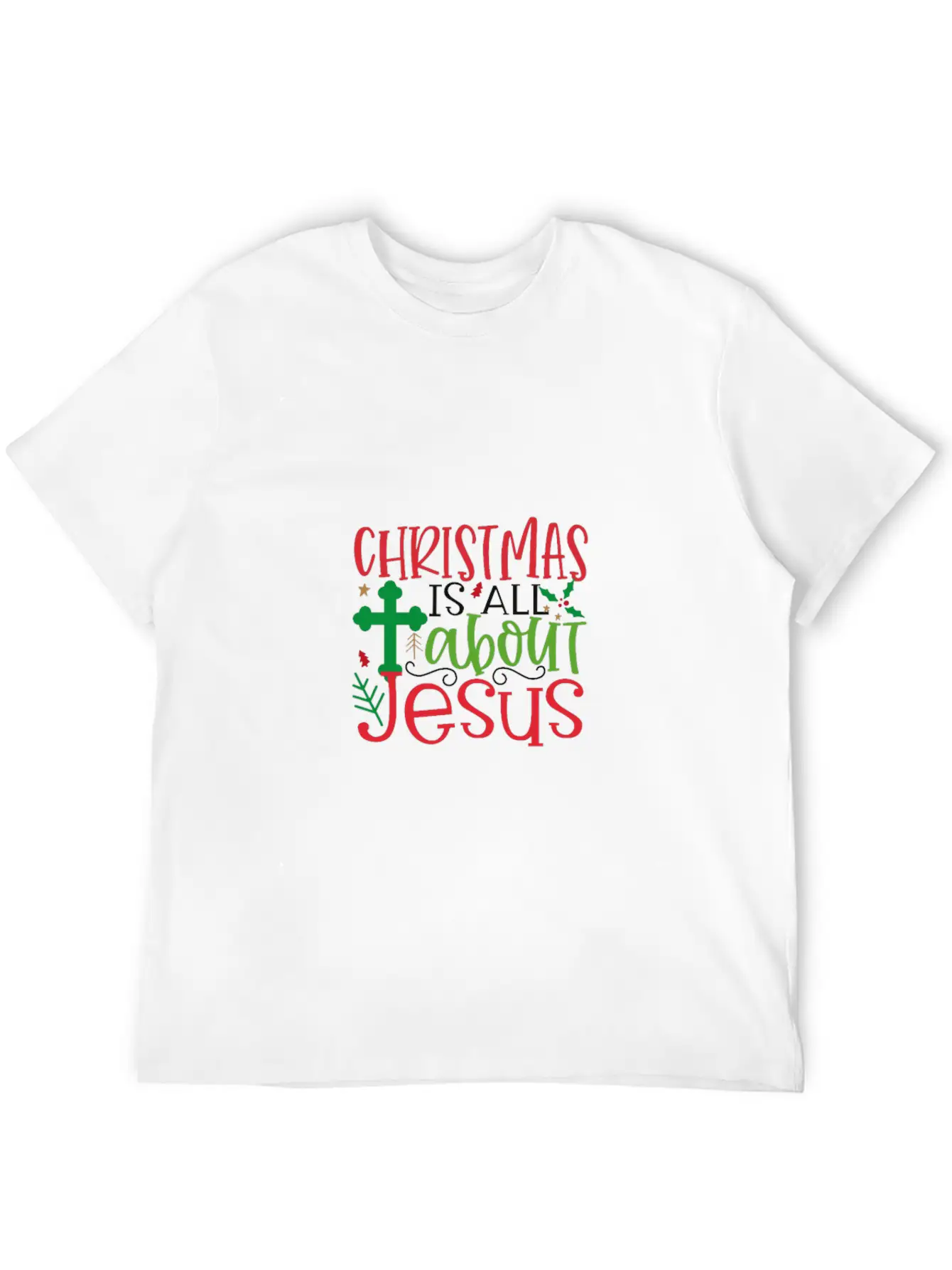 Christmas Is About Jesus Stylish Everyday T-Shirt – Unisex Basic Cotton Tee