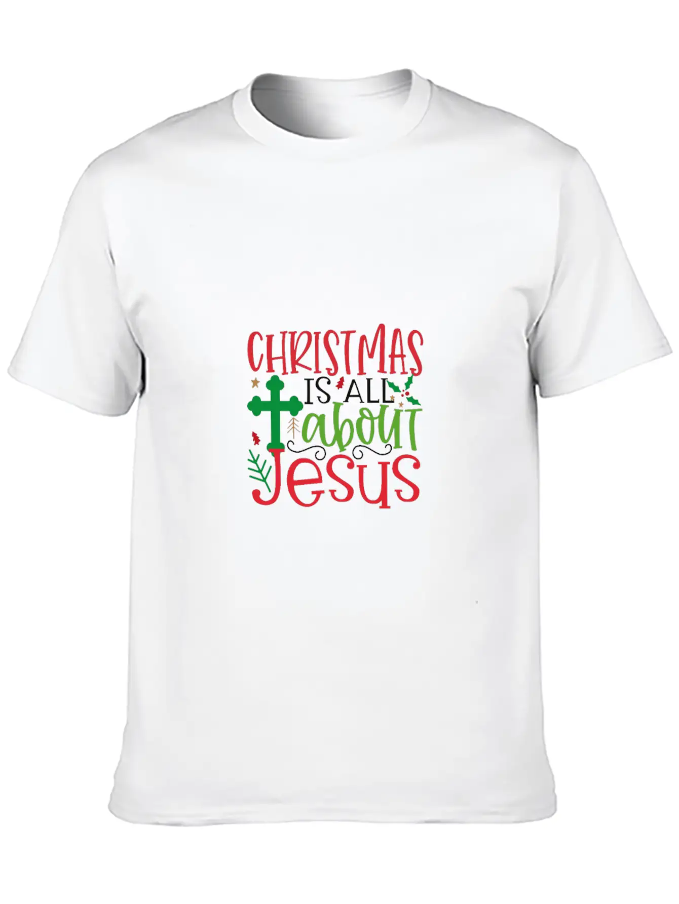 Christmas Is About Jesus Stylish Everyday T-Shirt – Unisex Basic Cotton Tee