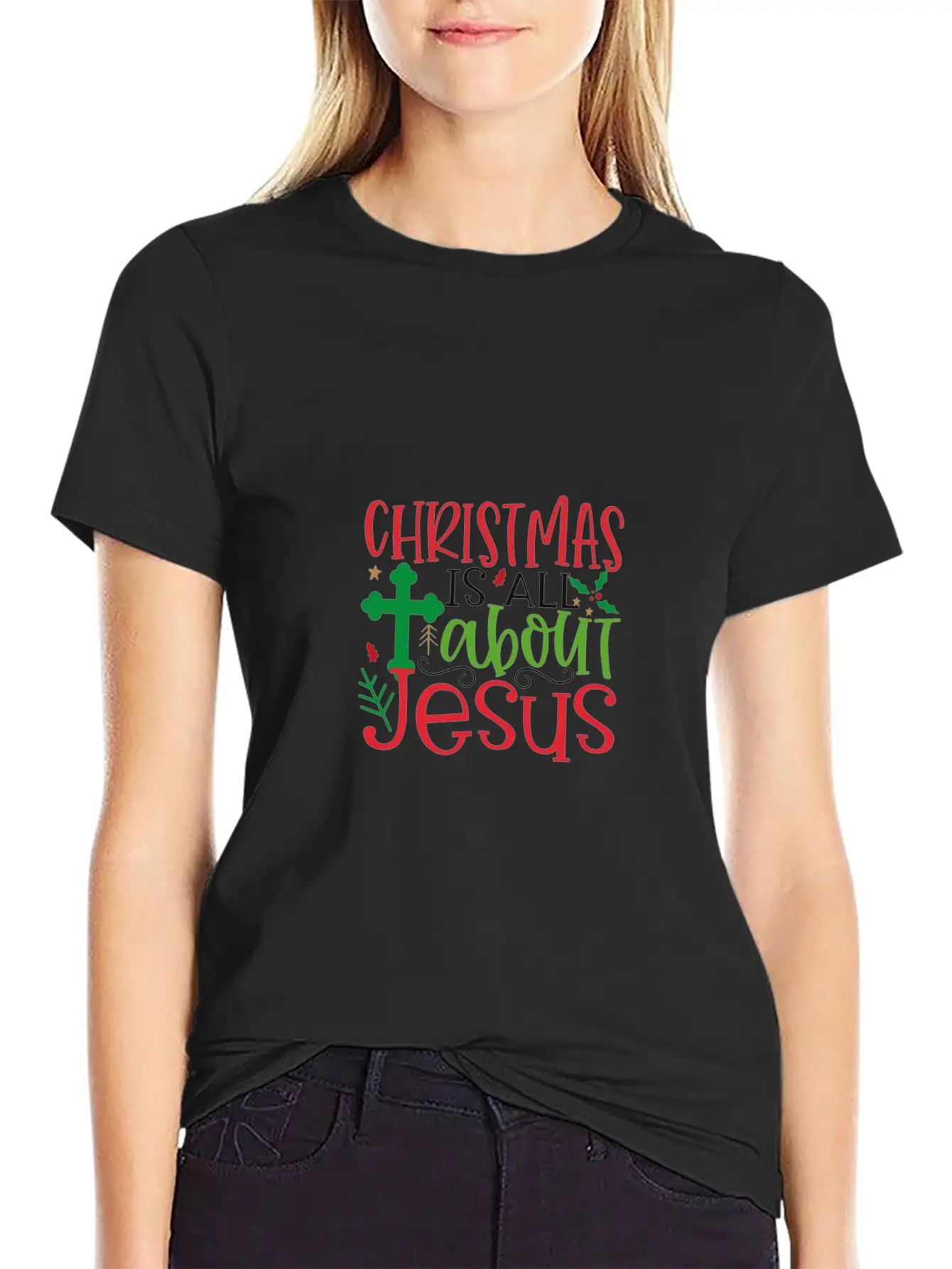 Christmas Is About Jesus Stylish Everyday T-Shirt – Unisex Basic Cotton Tee