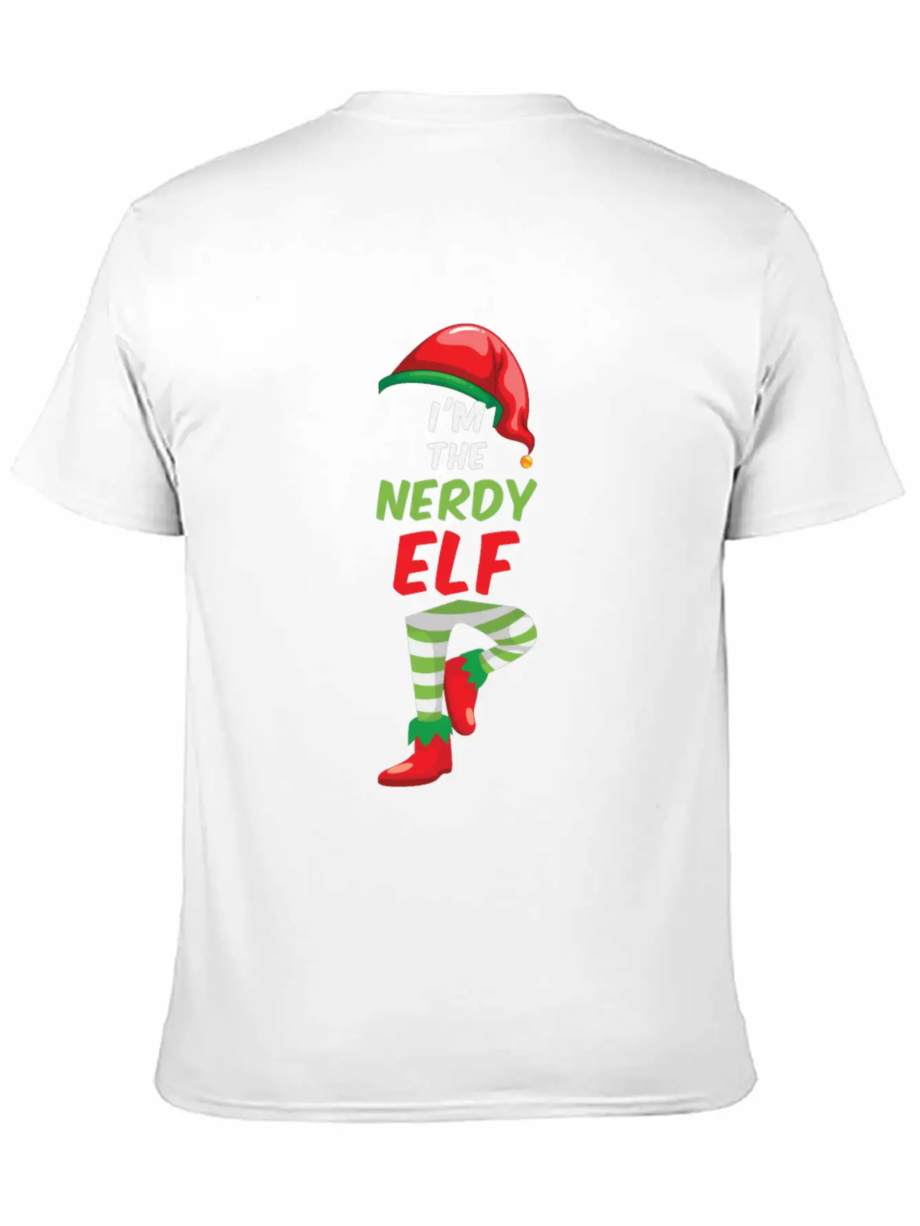 Christmas Nerd Elf Comfortable Minimalist Graphic Tee – Summer Style Essential