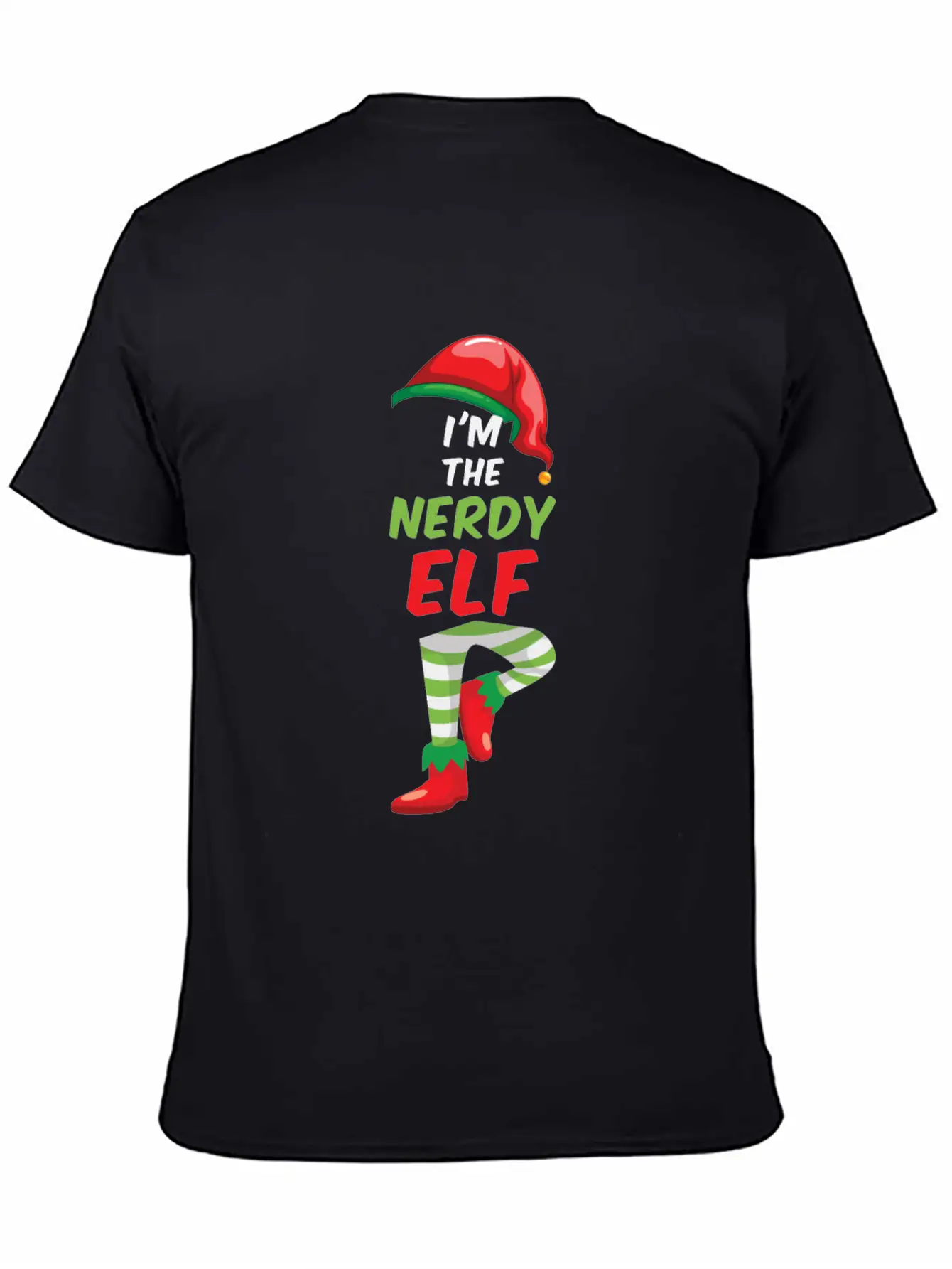Christmas Nerd Elf Comfortable Minimalist Graphic Tee – Summer Style Essential