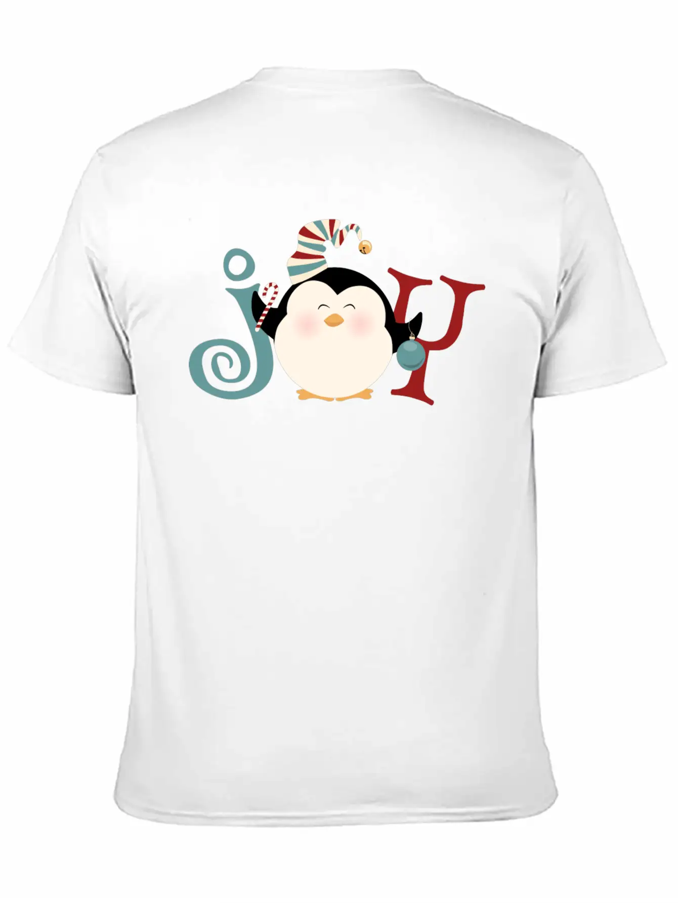 Christmas Penguin Joy Basic Graphic T-Shirt – Daily Comfort In Soft Cotton