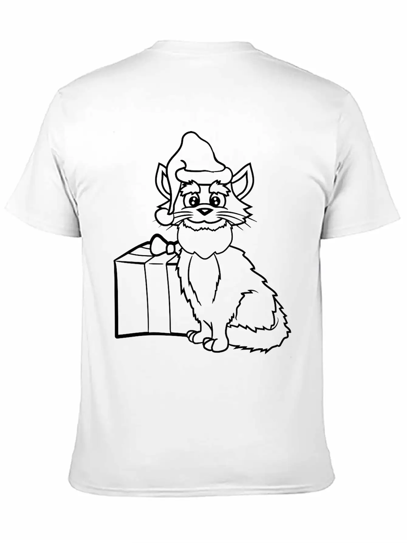 Christmas, Santa, Claus, Cute, Cute, Cute, Cat, Ki Timeless Short Sleeve Tee – Comfy And Minimalist Design