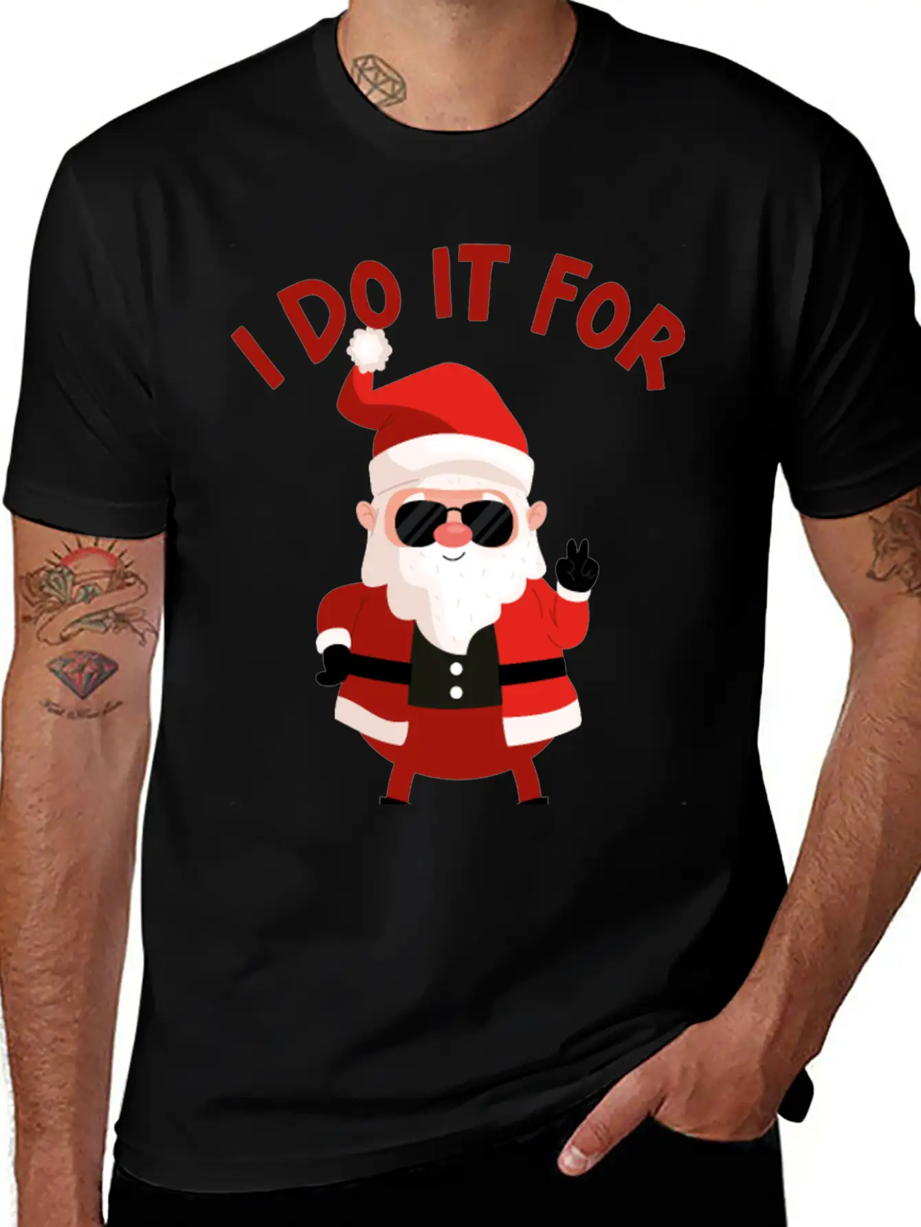 Christmas Santa Claus I Do It For HOs Timeless Short Sleeve Tee – Comfy And Minimalist Design