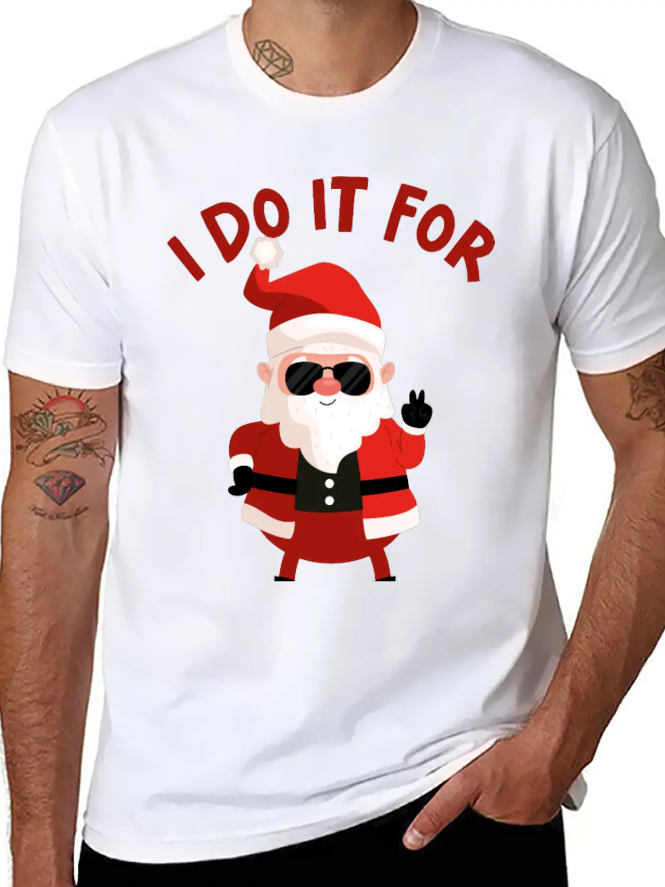 Christmas Santa Claus I Do It For HOs Timeless Short Sleeve Tee – Comfy And Minimalist Design