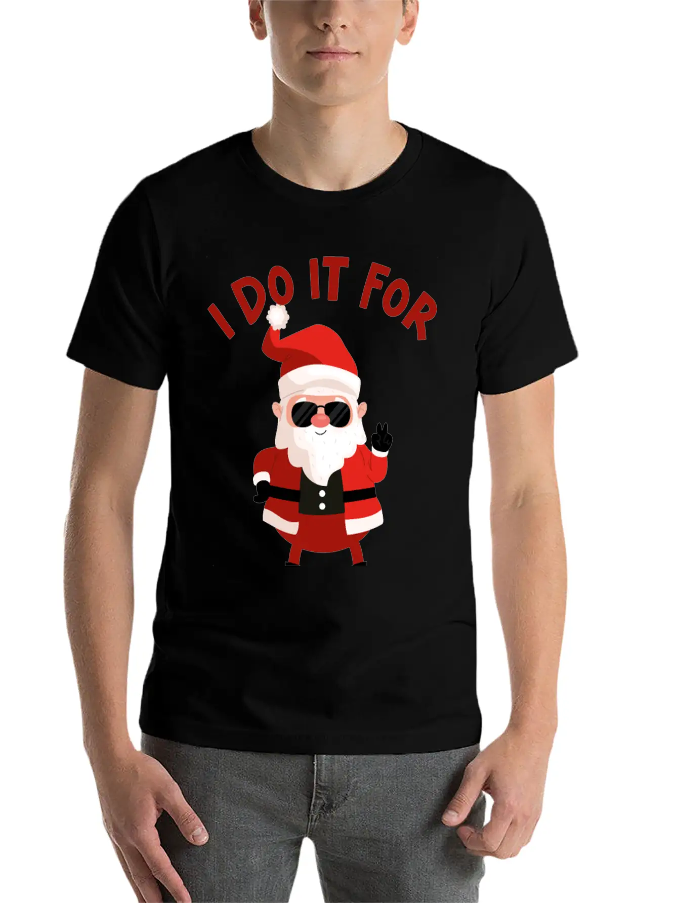 Christmas Santa Claus I Do It For HOs Timeless Short Sleeve Tee – Comfy And Minimalist Design