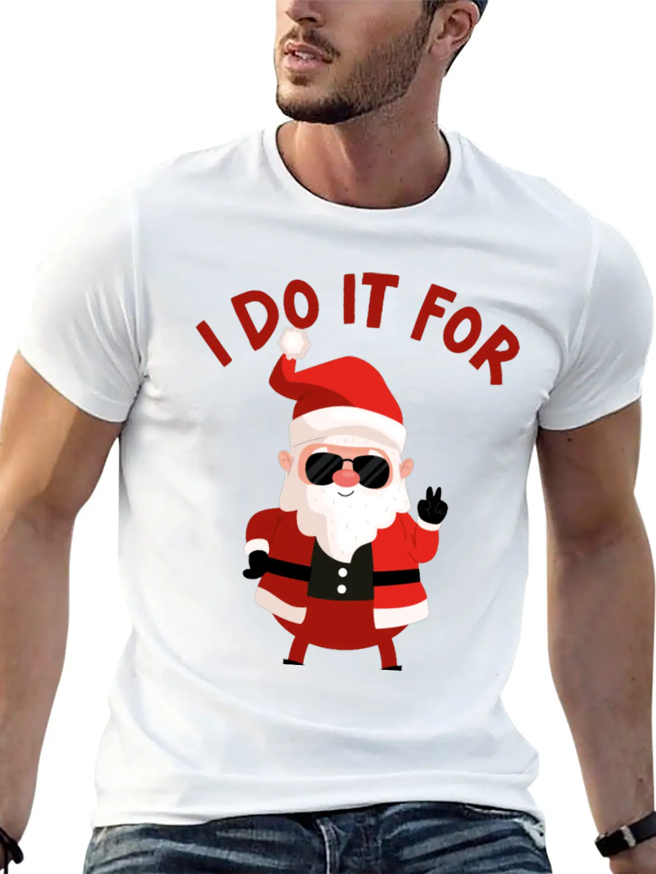 Christmas Santa Claus I Do It For HOs Timeless Short Sleeve Tee – Comfy And Minimalist Design