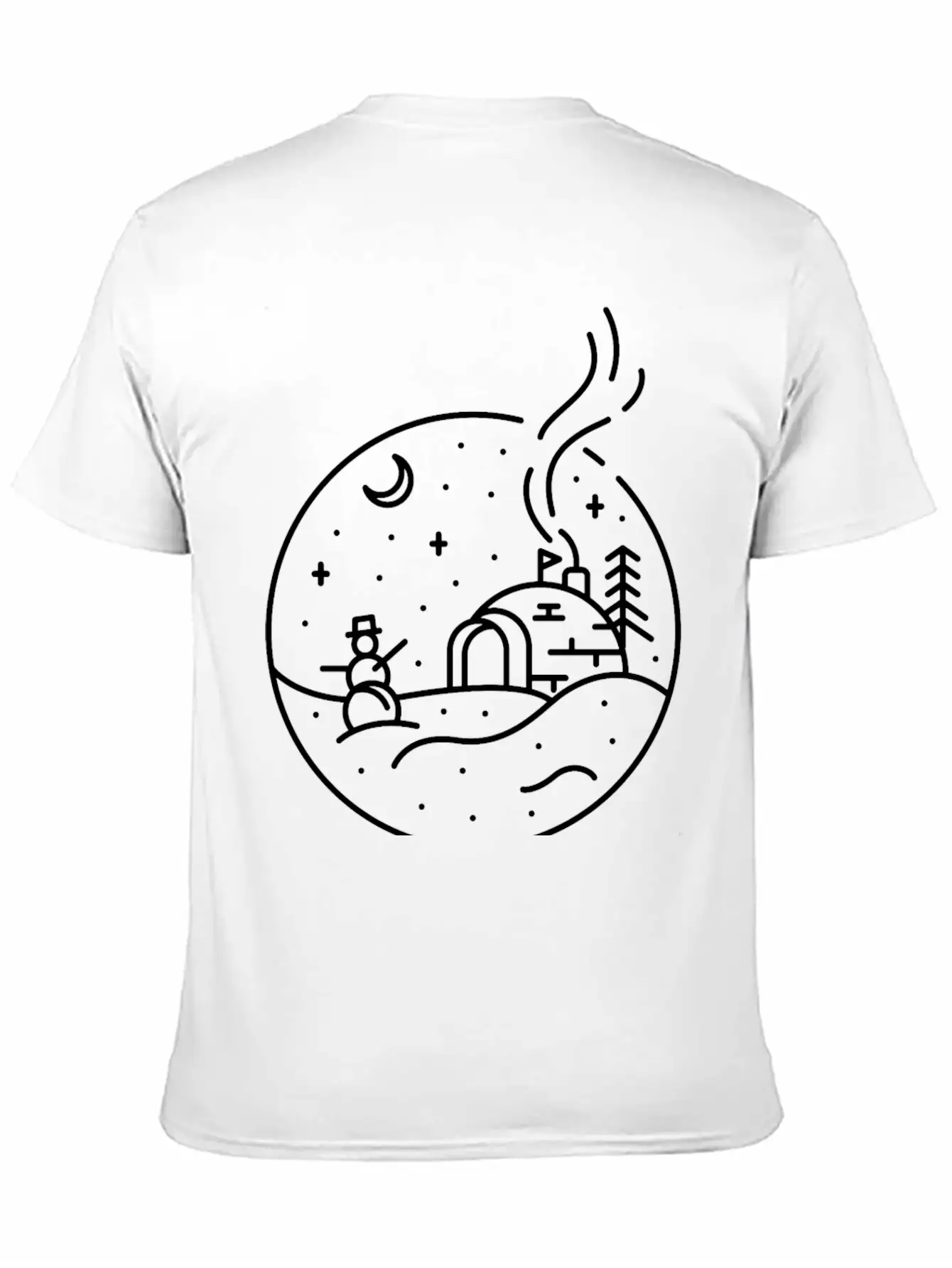 Christmas Snow Unisex Short Sleeve Soft Cotton T-Shirt – Casual Everyday Wear