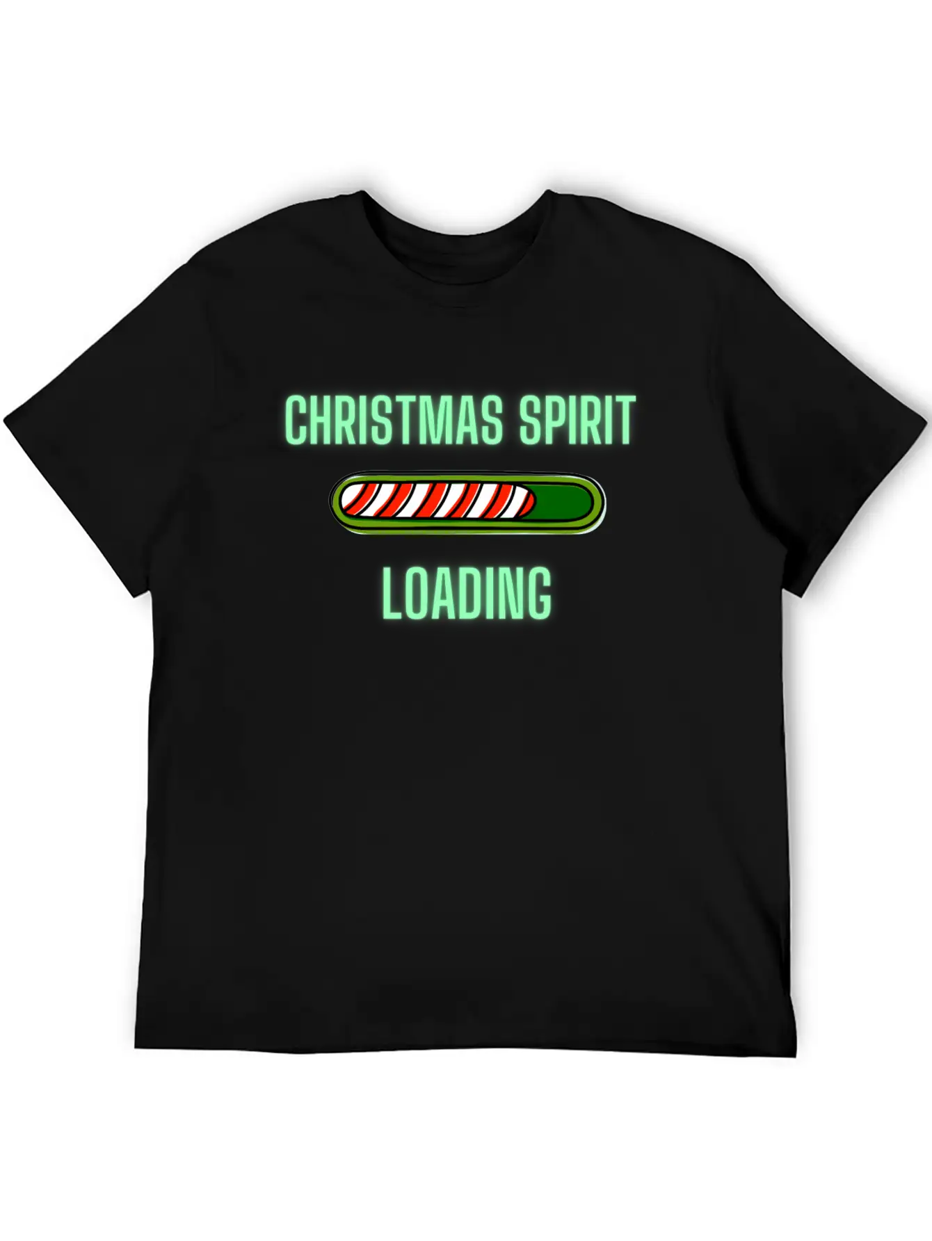 Christmas Spirit Loading Timeless Short Sleeve Tee – Comfy And Minimalist Design