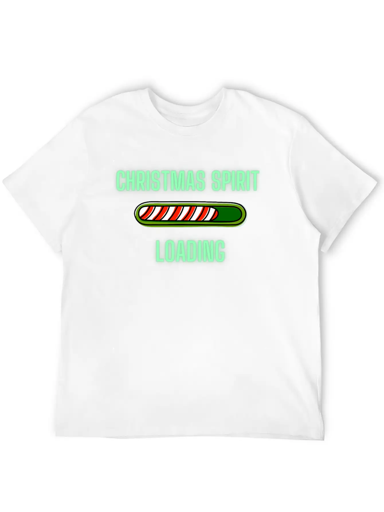 Christmas Spirit Loading Timeless Short Sleeve Tee – Comfy And Minimalist Design