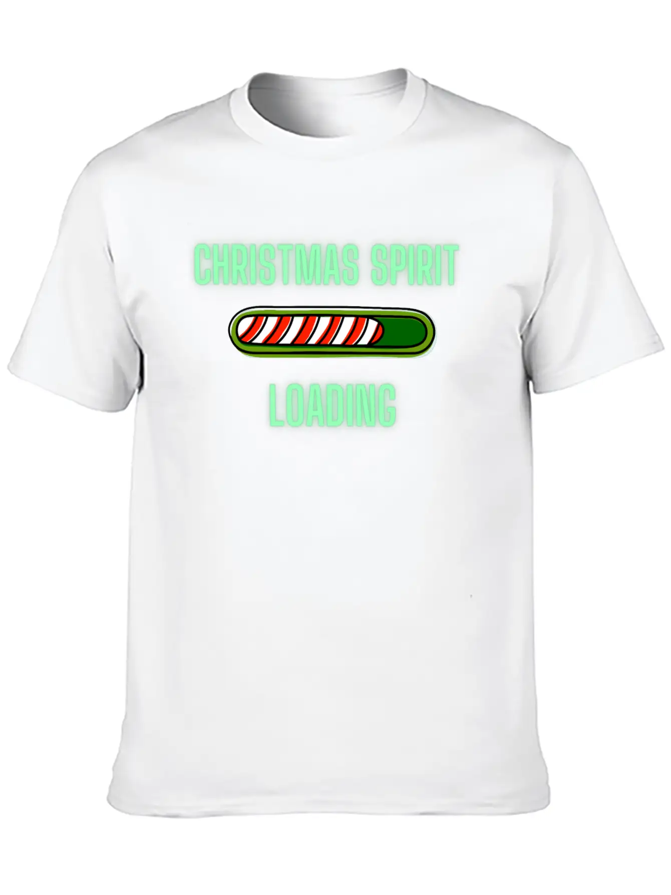 Christmas Spirit Loading Timeless Short Sleeve Tee – Comfy And Minimalist Design