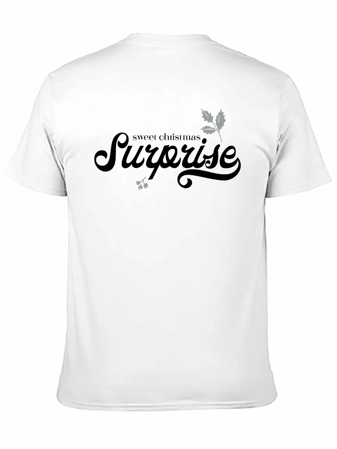 Christmas Surprise – Xmas Gift Idea Present Text Stylish Everyday T-Shirt – Unisex Basic Cotton Tee
