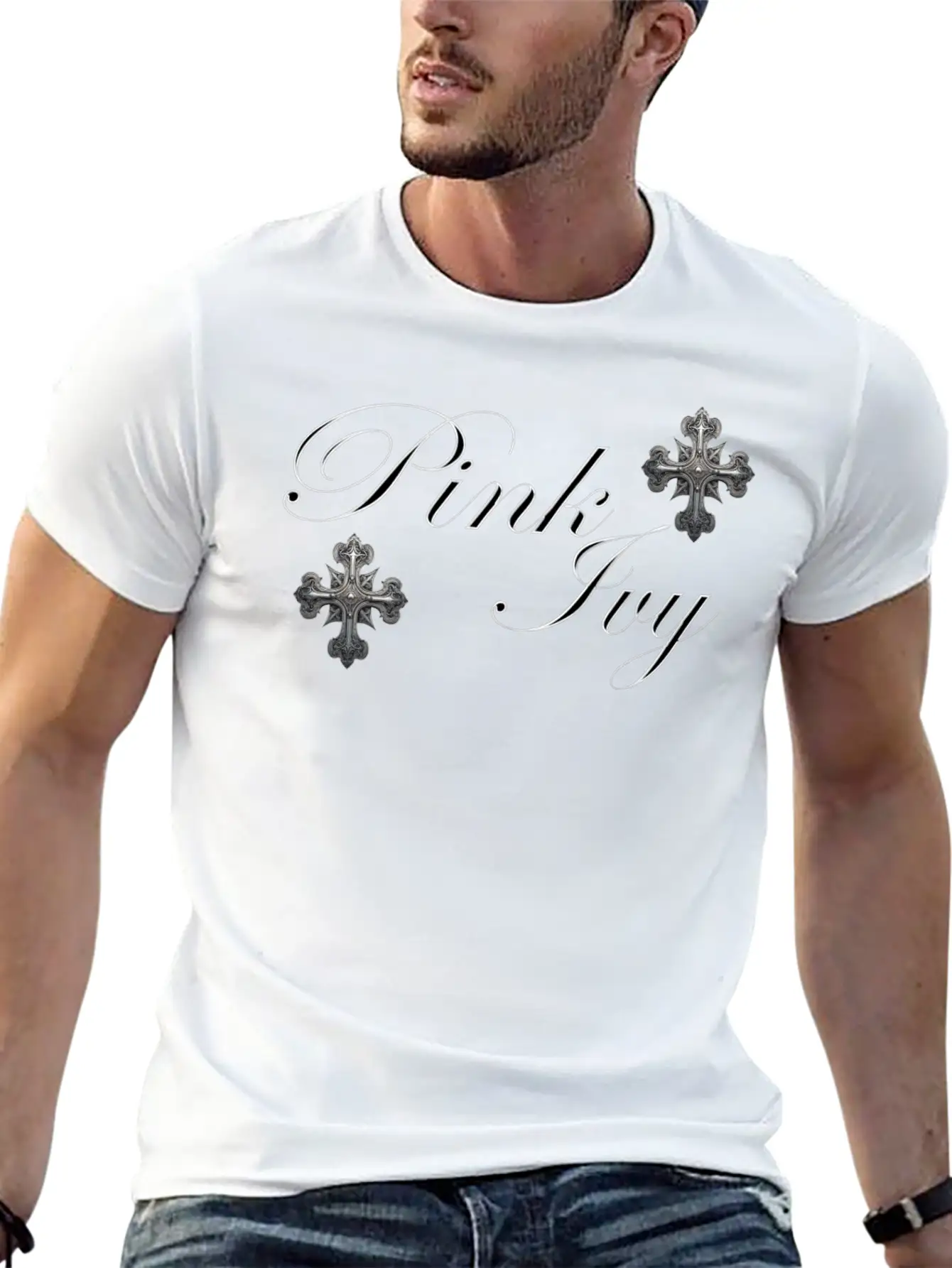 CHROME X PINK IVY Essential Unisex Summer Tee – Soft Cotton Casual Fit