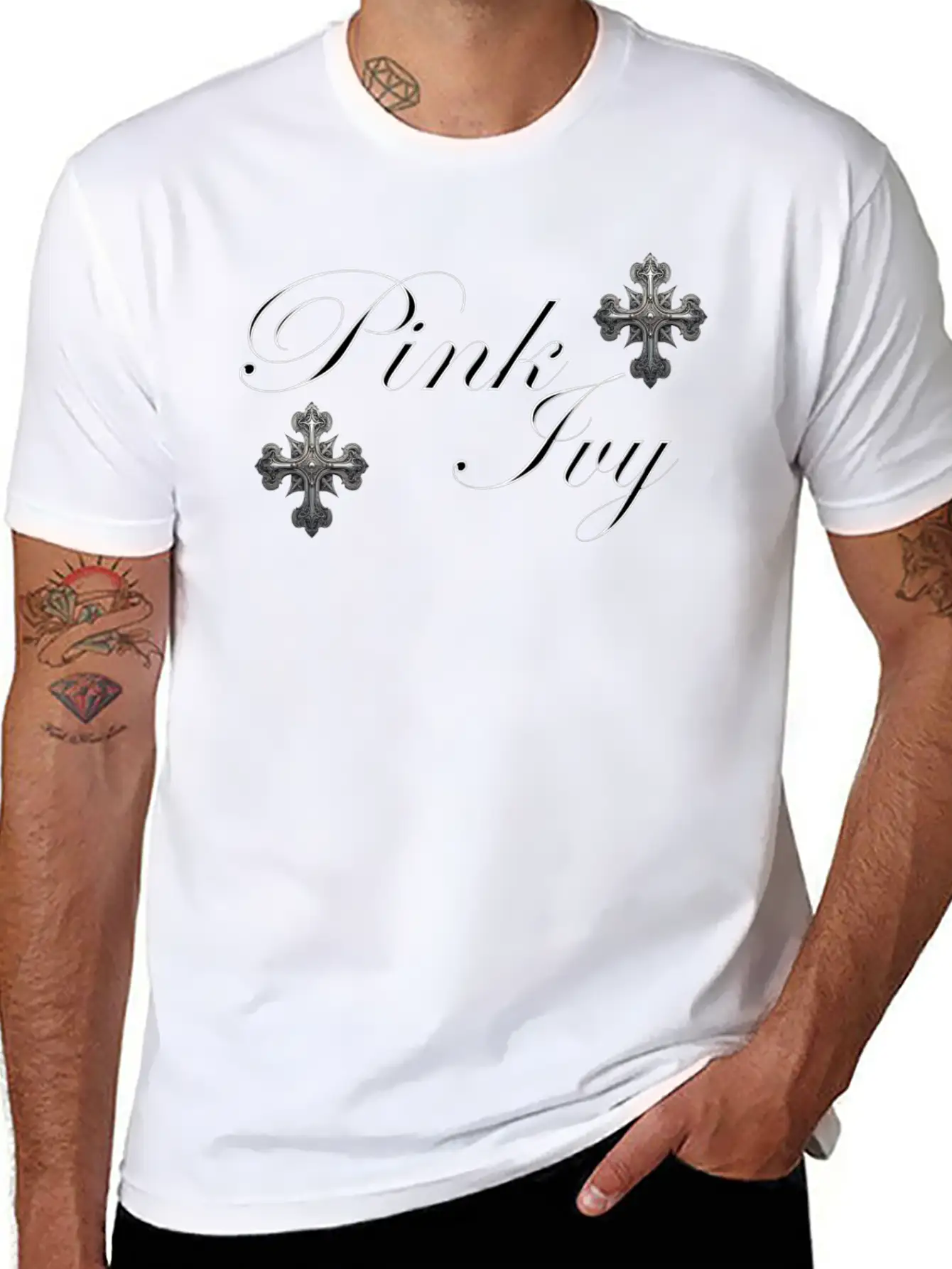CHROME X PINK IVY Essential Unisex Summer Tee – Soft Cotton Casual Fit