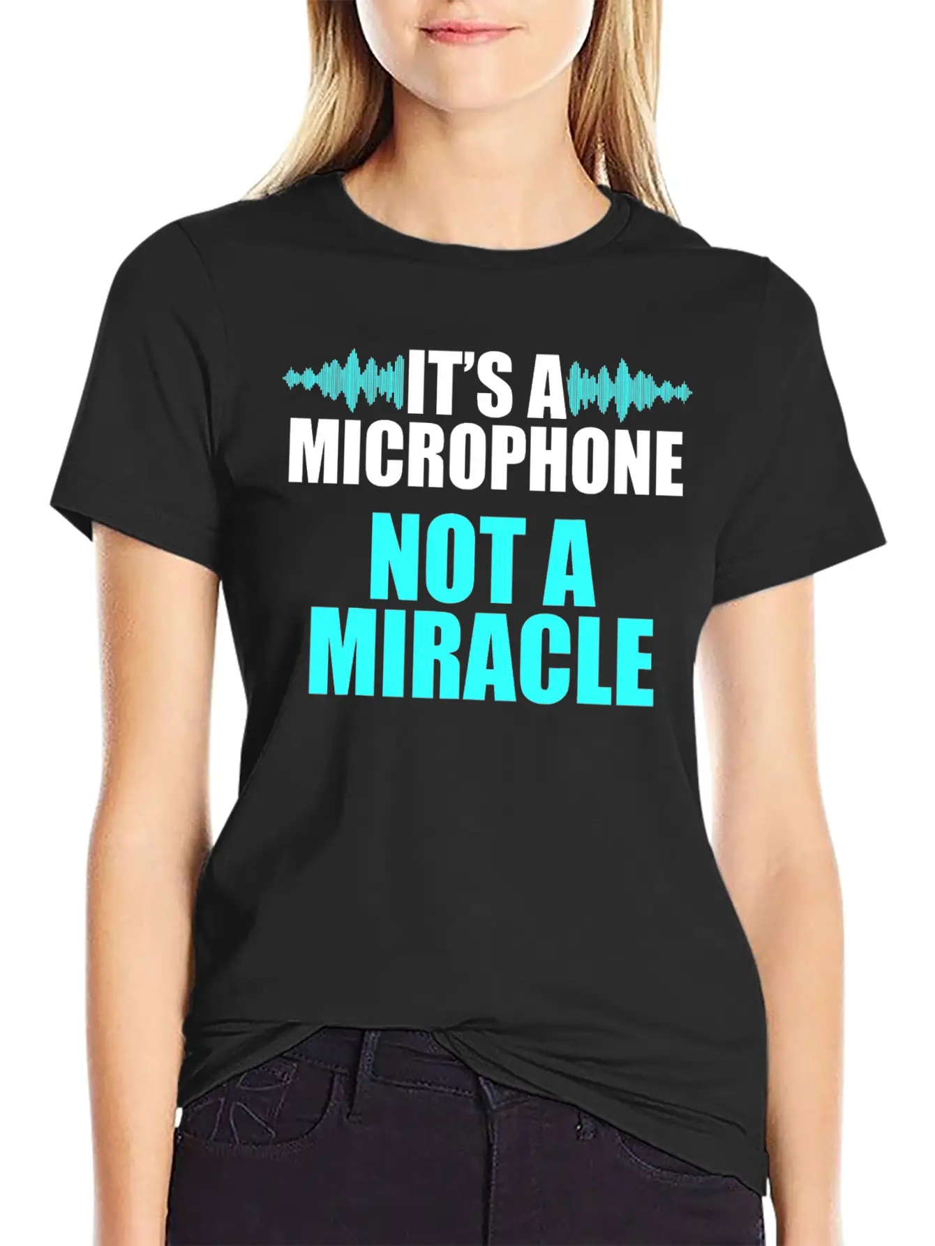 Church Sound Guy Microphone Audio Tech Engineer Unisex Short Sleeve Soft Cotton T-Shirt – Casual Everyday Wear