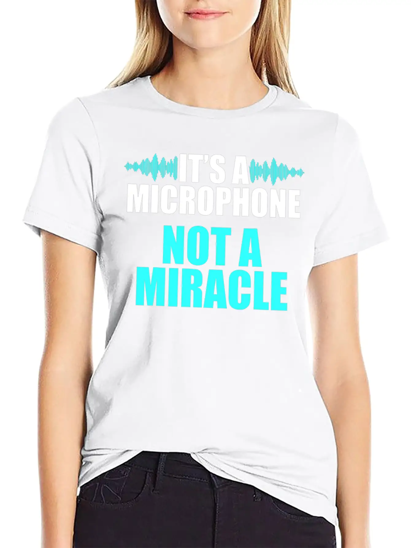 Church Sound Guy Microphone Audio Tech Engineer Unisex Short Sleeve Soft Cotton T-Shirt – Casual Everyday Wear