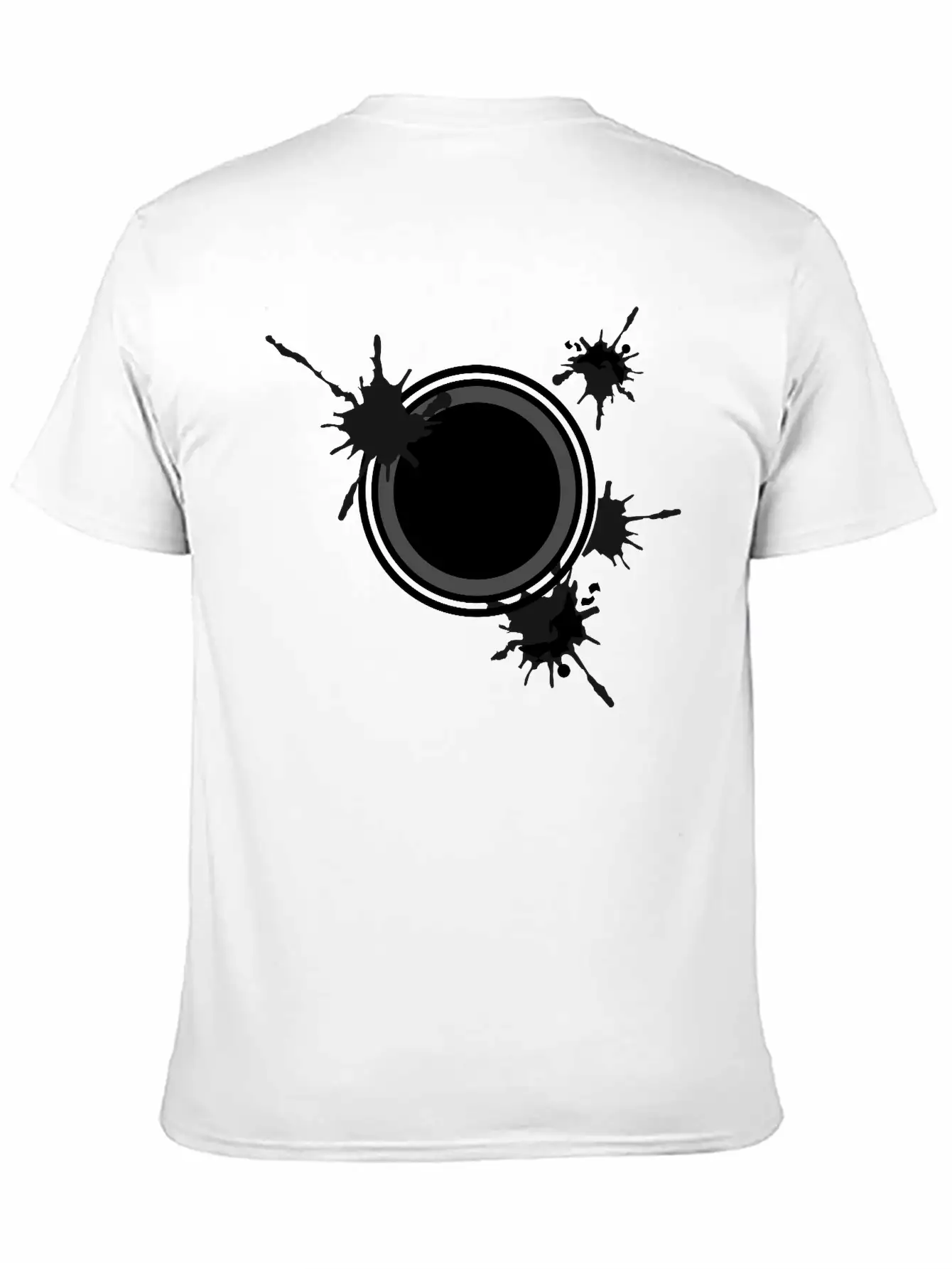 Circle Shape Splatter Timeless Short Sleeve Tee – Comfy And Minimalist Design