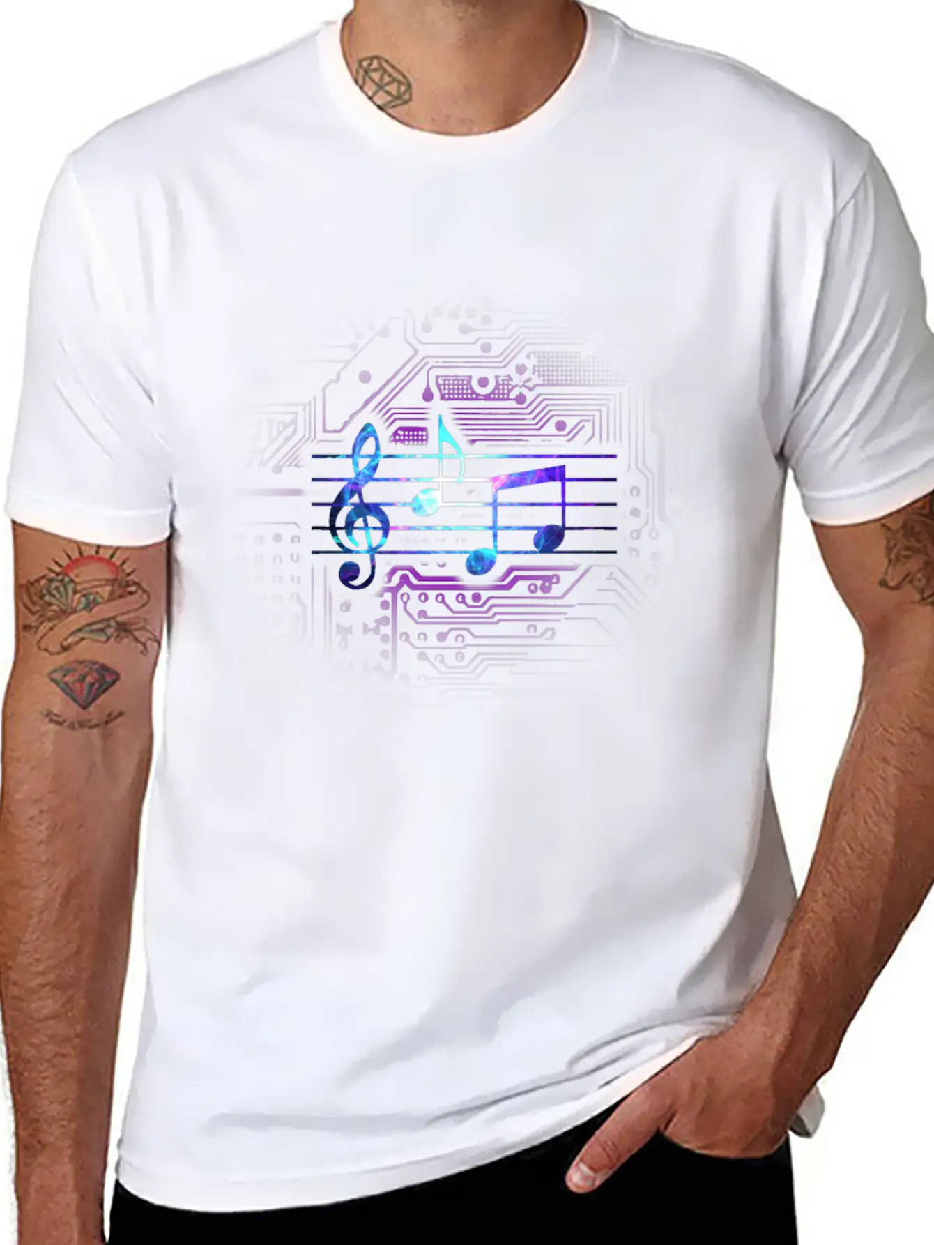 Circuit Notes Basic Graphic T-Shirt – Daily Comfort In Soft Cotton