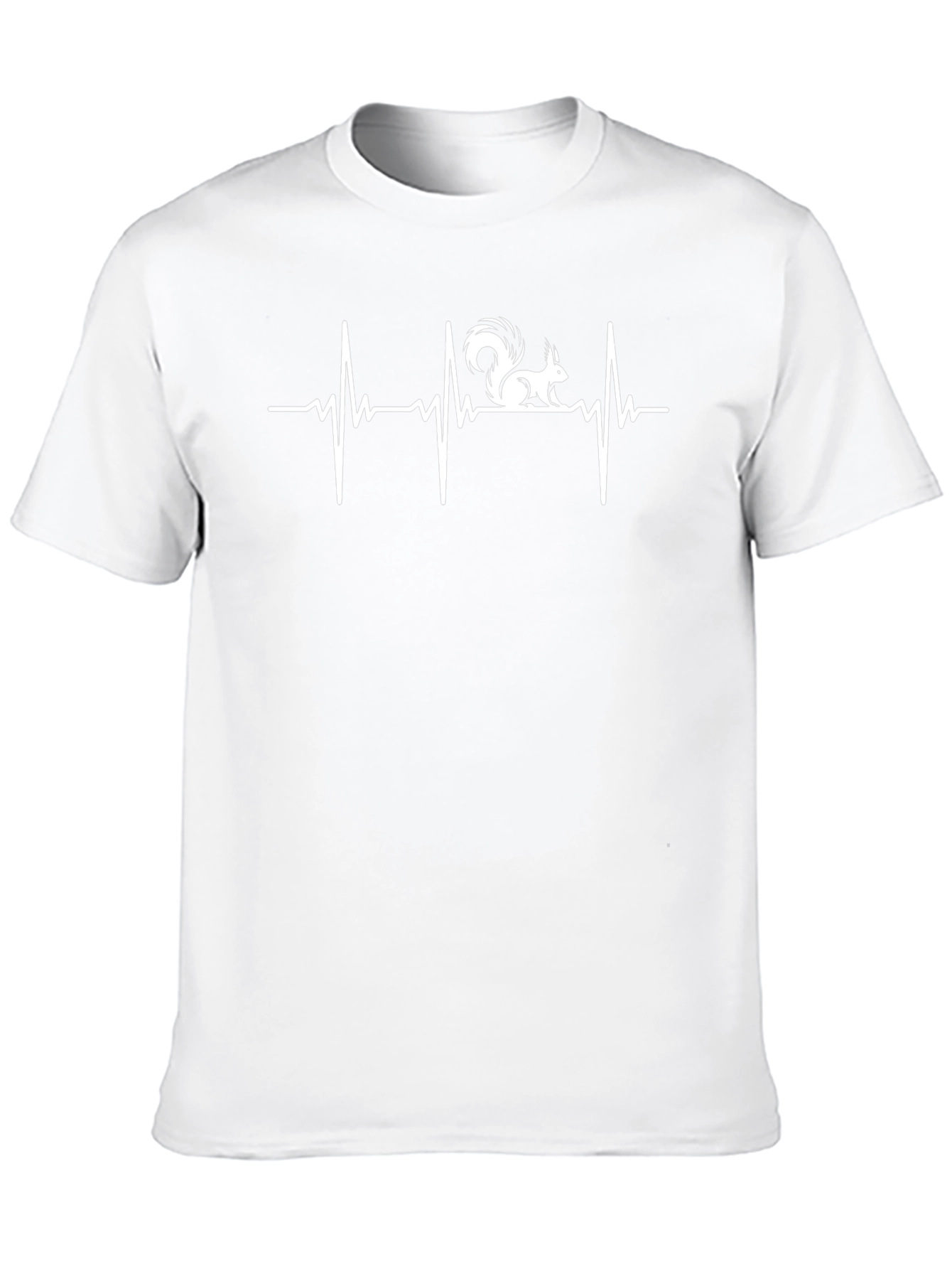 Squirrel Heartbeat T-Shirt - Black Graphic Tee
