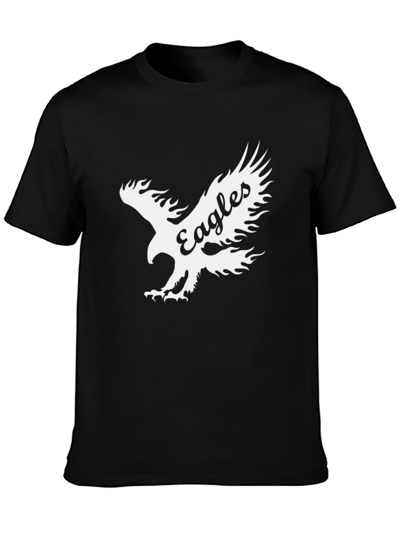 Eagles Graphic Print Black T-Shirt