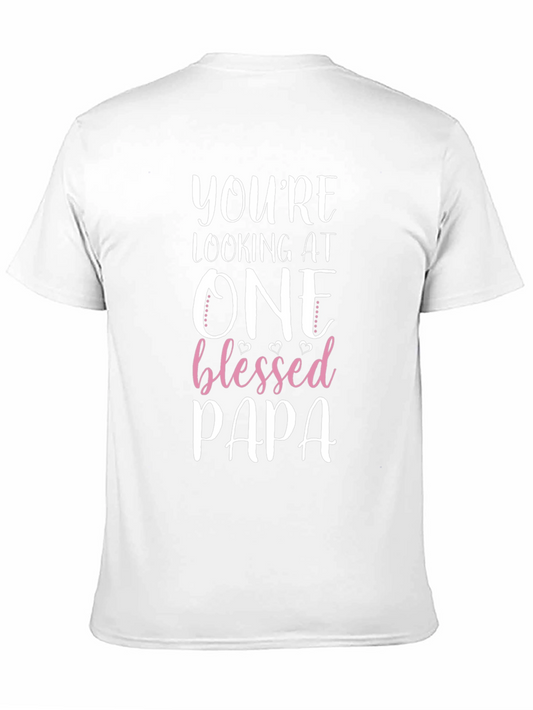 Blessed Papa T-Shirt - Fathers Day Gift