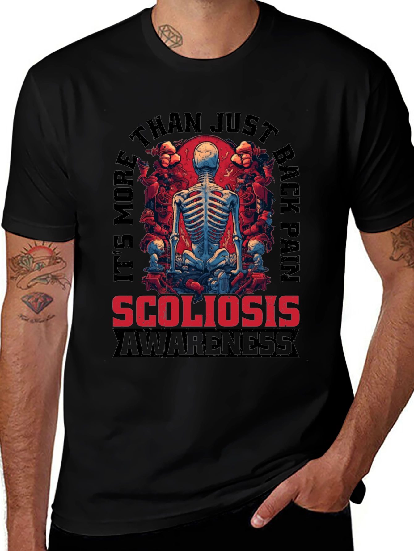 Scoliosis Awareness T-Shirt: Back Pain Support
