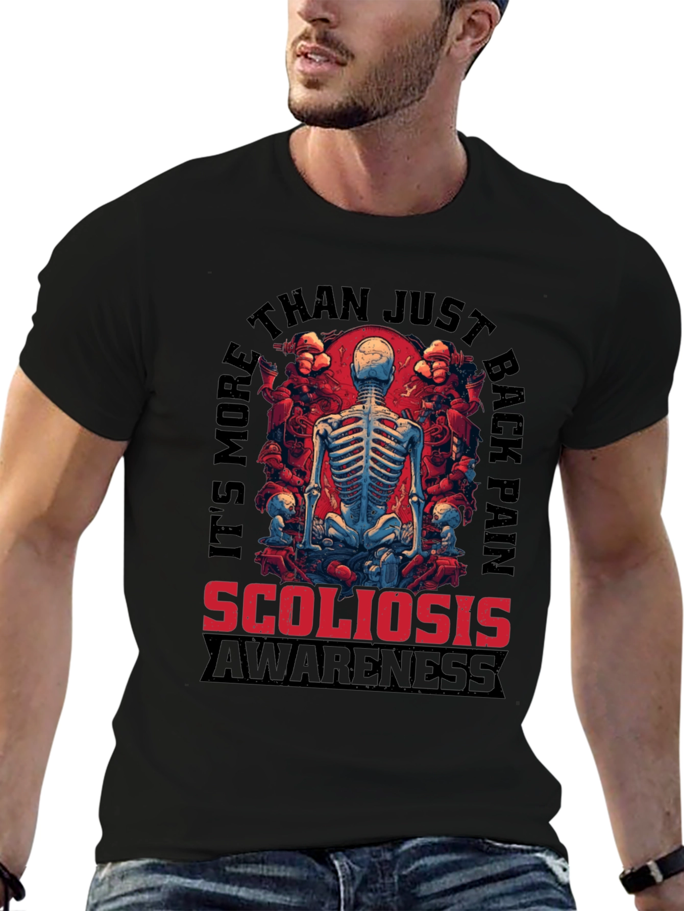 Scoliosis Awareness T-Shirt: Back Pain Support