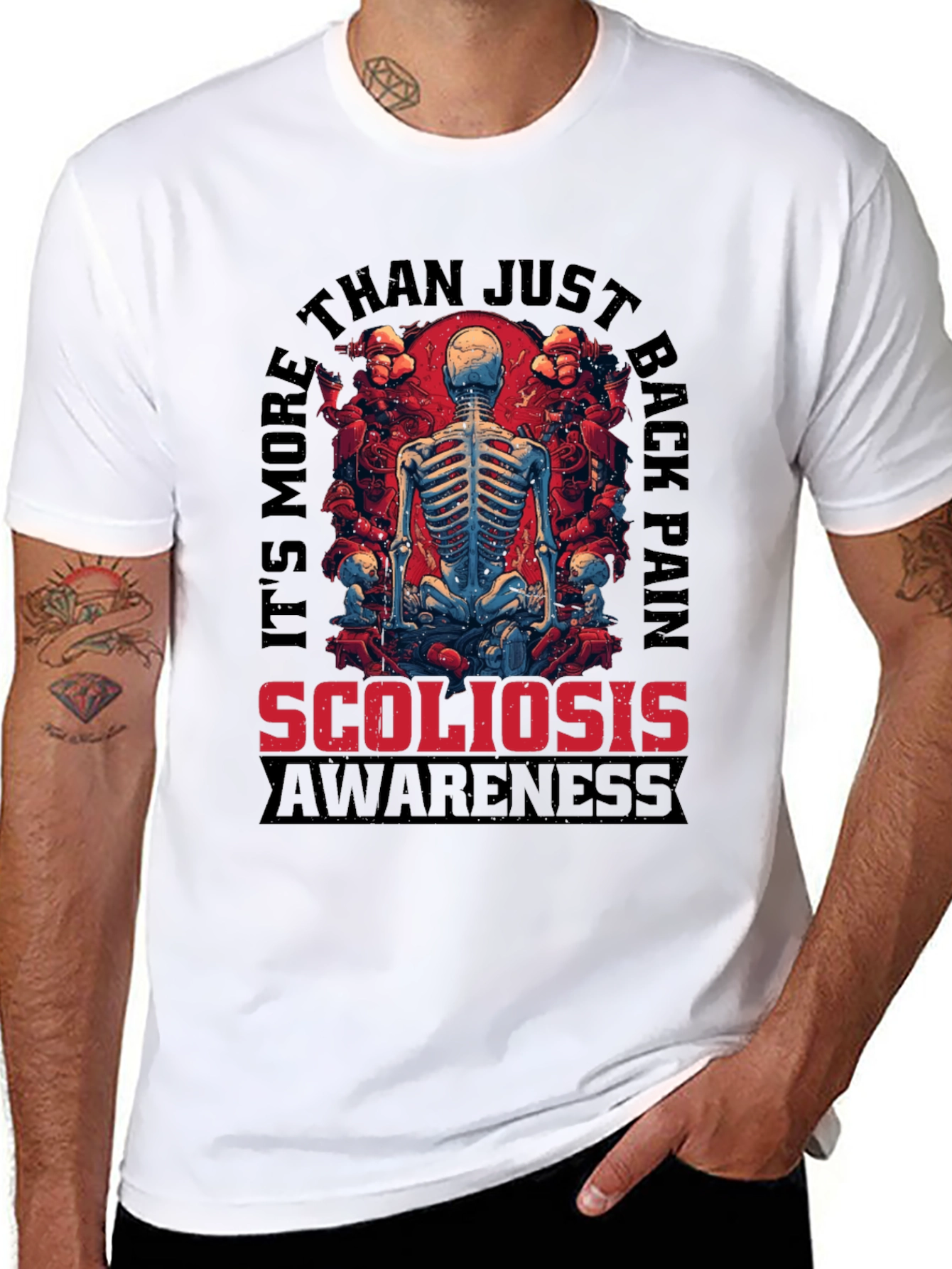 Scoliosis Awareness T-Shirt: Back Pain Support