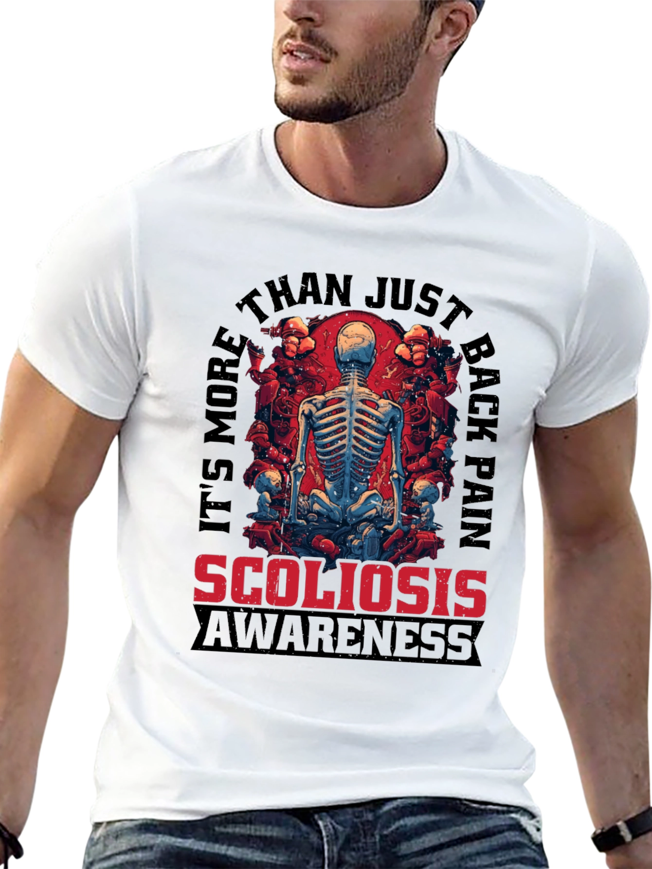 Scoliosis Awareness T-Shirt: Back Pain Support