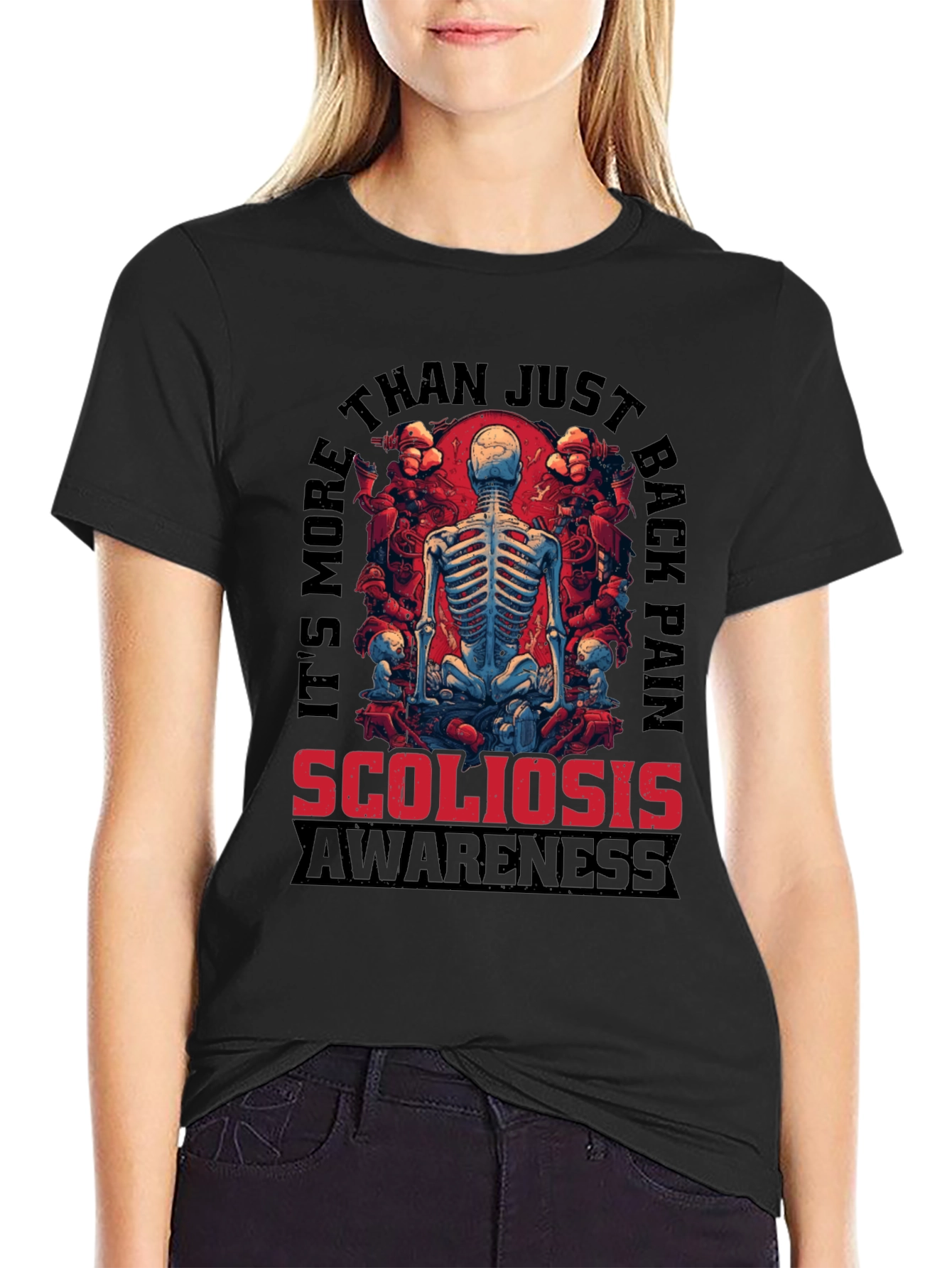 Scoliosis Awareness T-Shirt: Back Pain Support